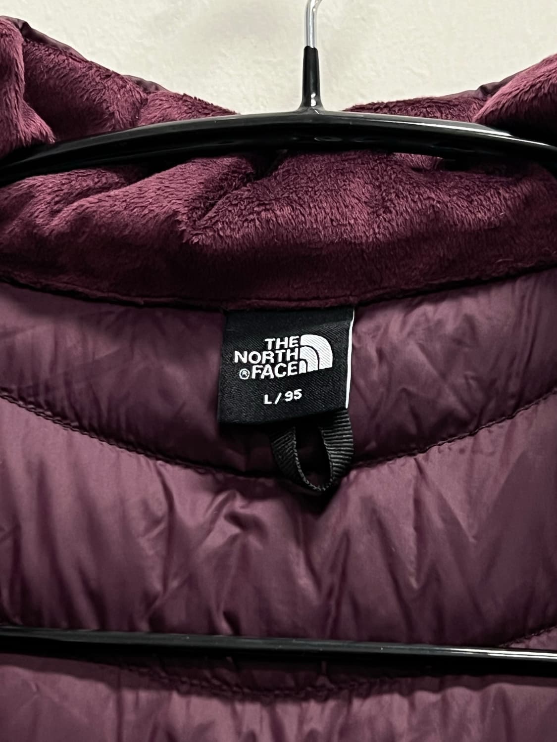 노스페이스 우먼스 구스다운 경량 롱 패딩 버건디 상품이미지4