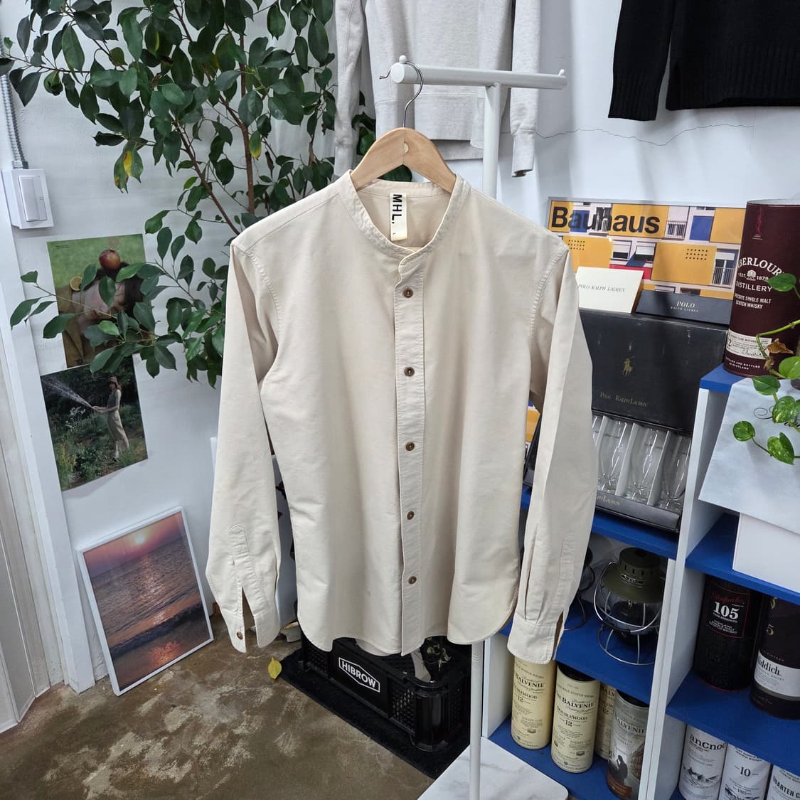 마가렛호웰 차이나카라 셔츠 L 상품이미지1