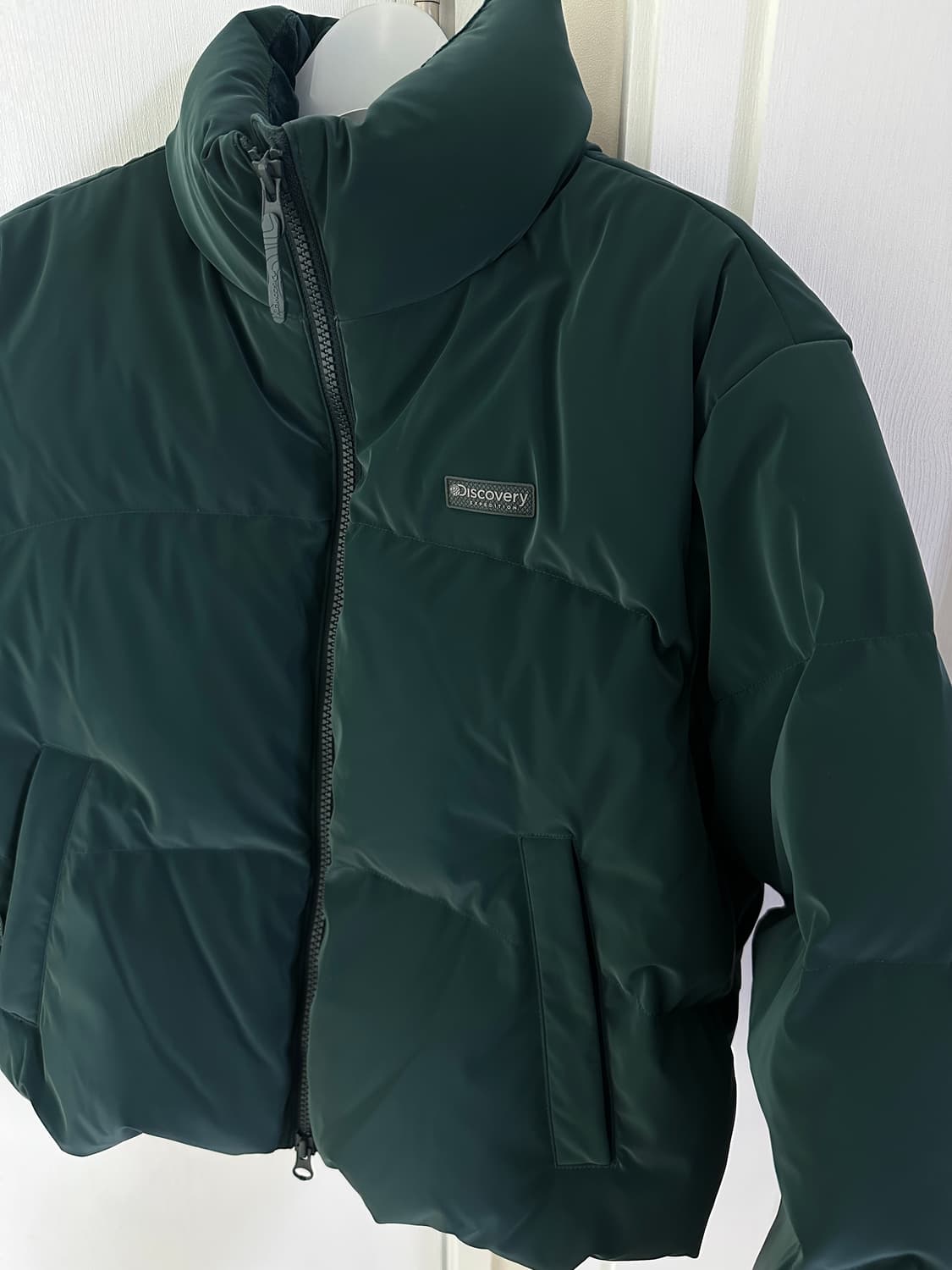 헤이니글로우숏패딩 고윤정패딩 그린컬러 상품이미지10