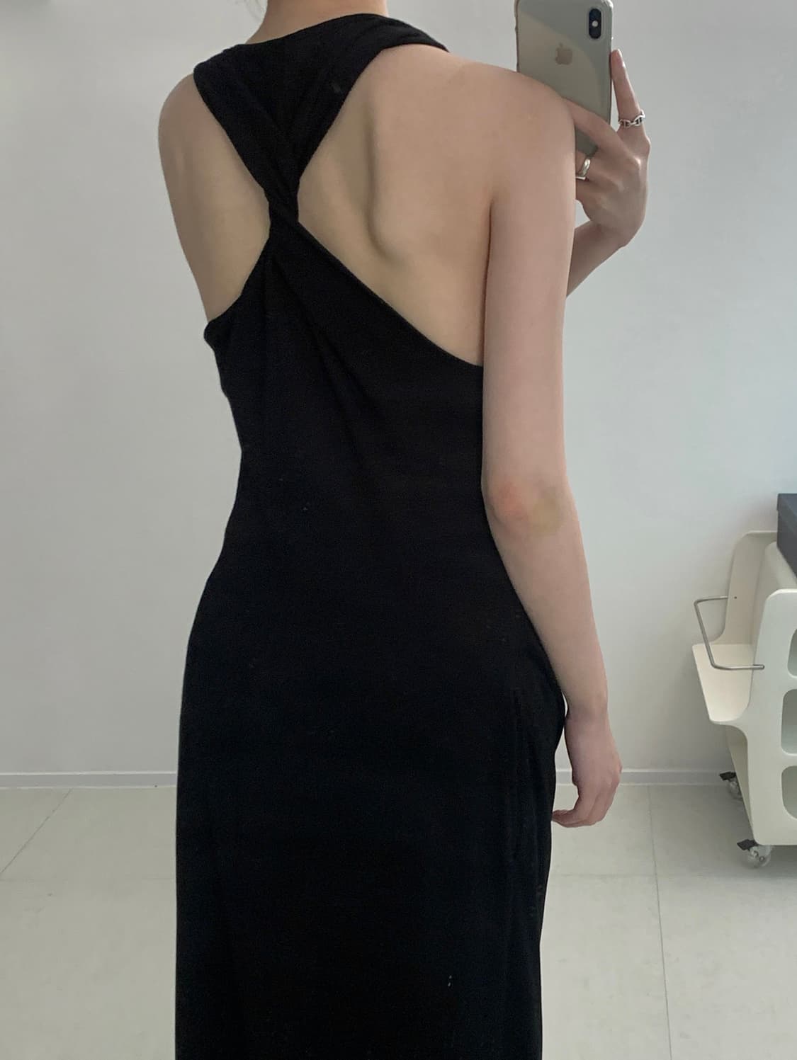 Knotted Draped Maxi Dress 상품이미지1