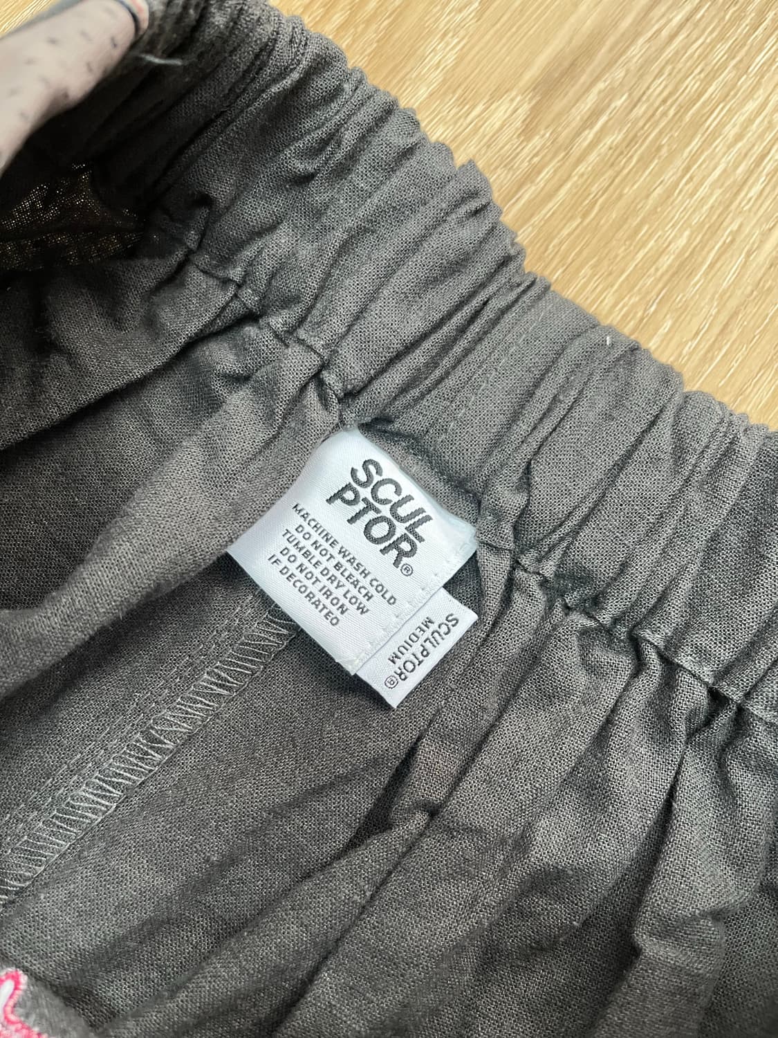 스컬프터 메쉬 린넨 팬츠 M 차콜 상품이미지6