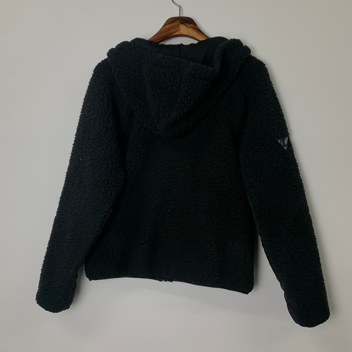 챔피온 블랙 쉐르파 플리스 후드집업 자켓 상품이미지3