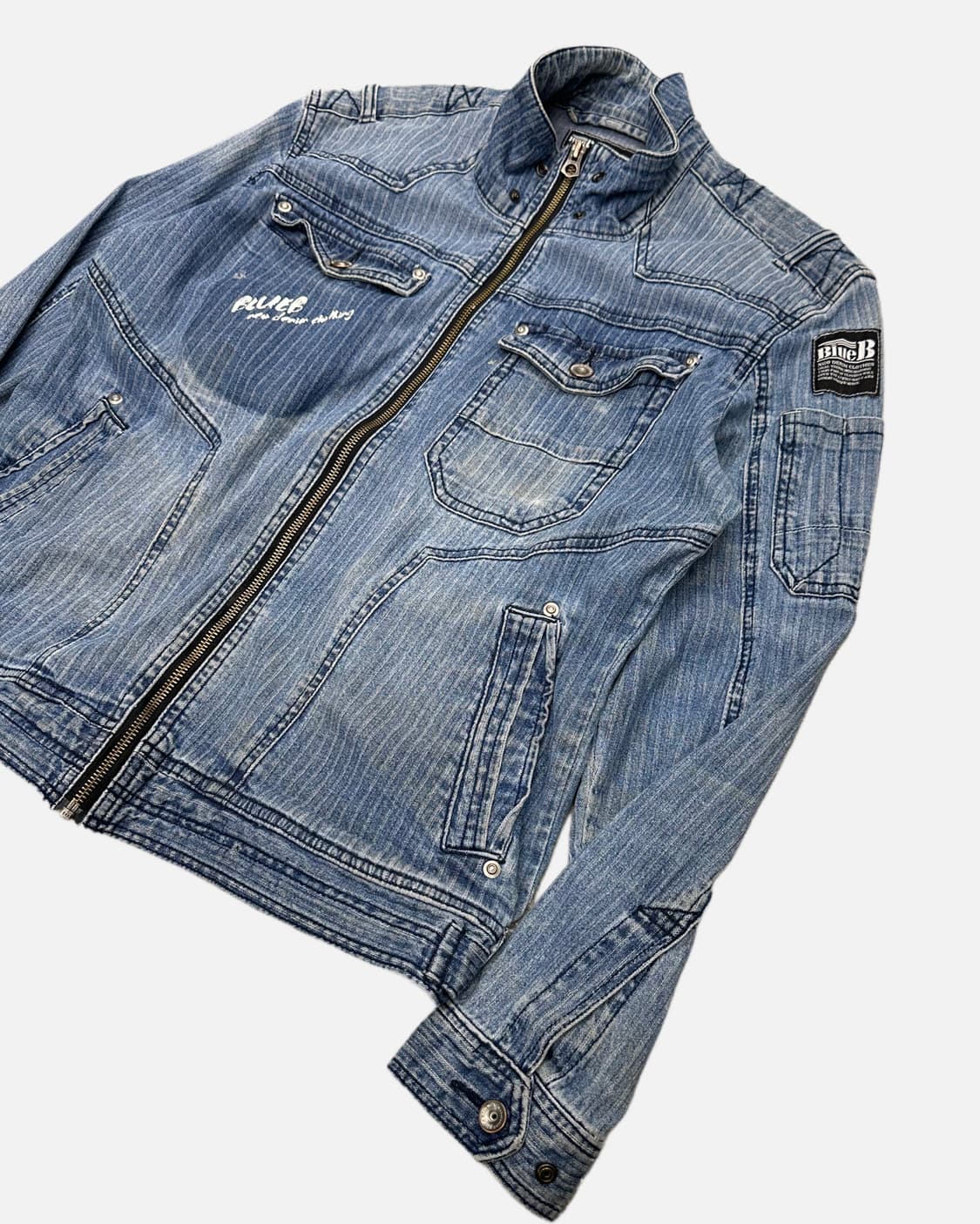 stripe denim work jacket 상품이미지2