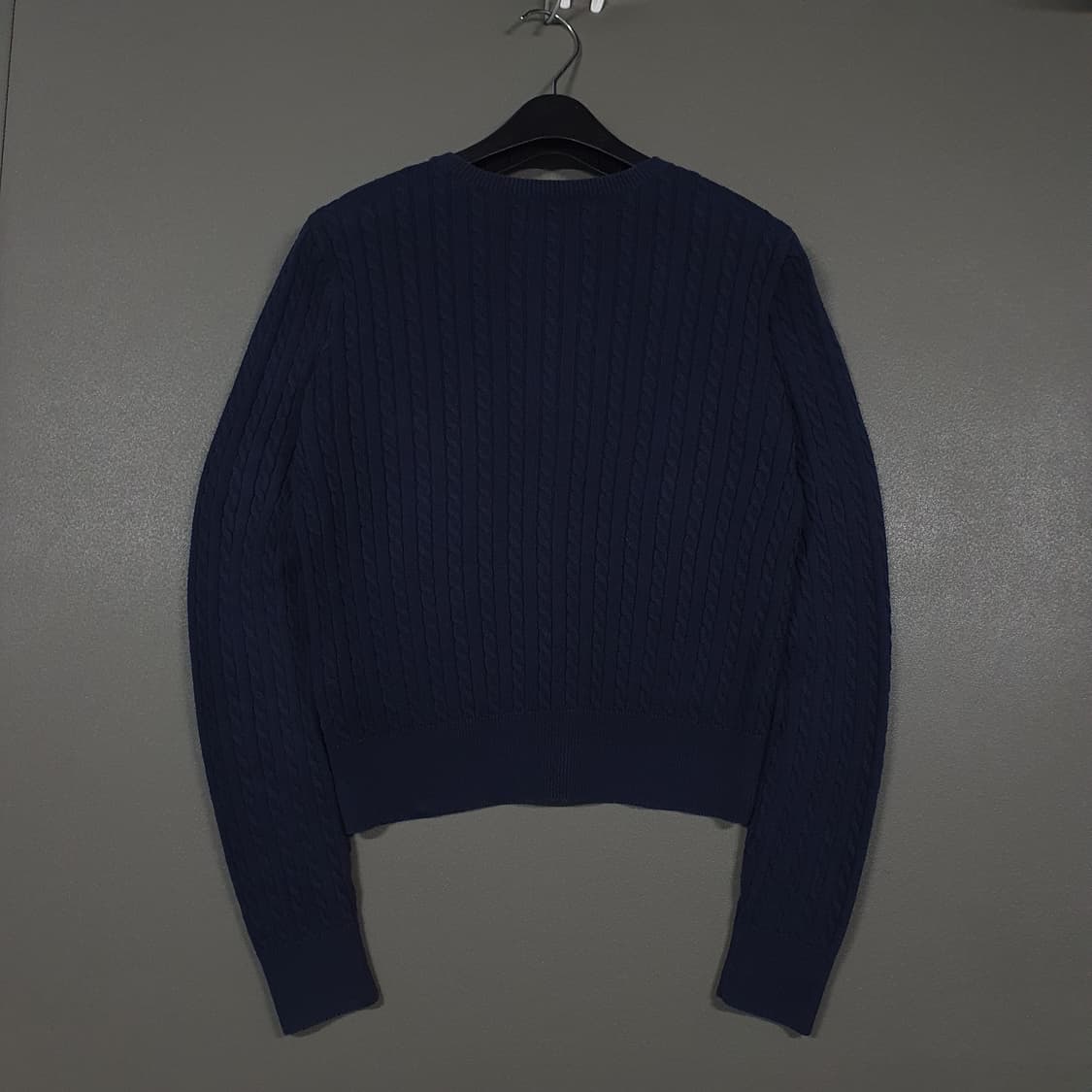 여성) 폴로 랄프로렌 신형 22FW 큐알 포니 케이블 니트 꽈배기 가디건 상품이미지10