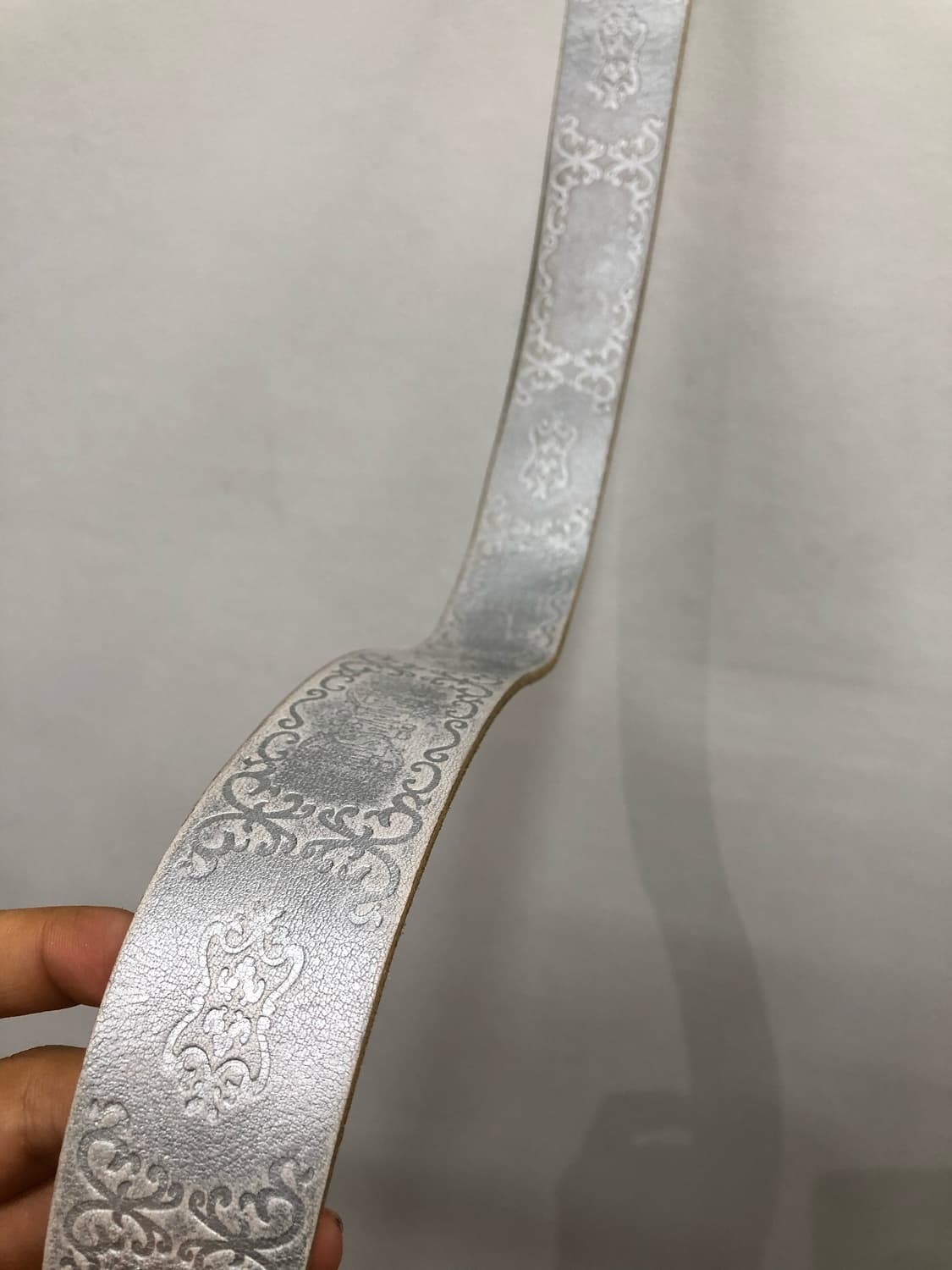 ANNA SUI silver logo embossed belt 상품이미지5