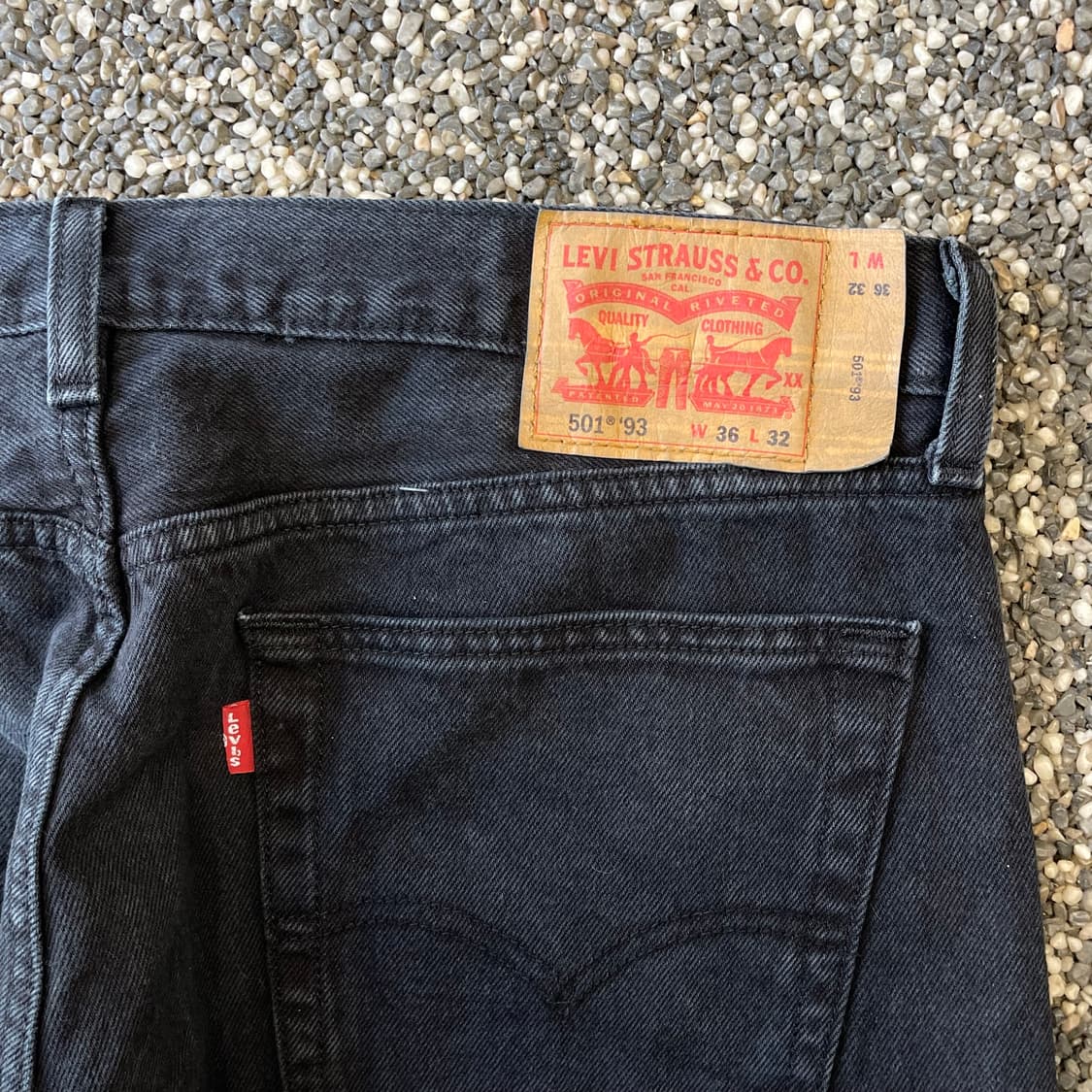 리바이스 501 ‘93 흑청 데님 (36) 상품이미지5