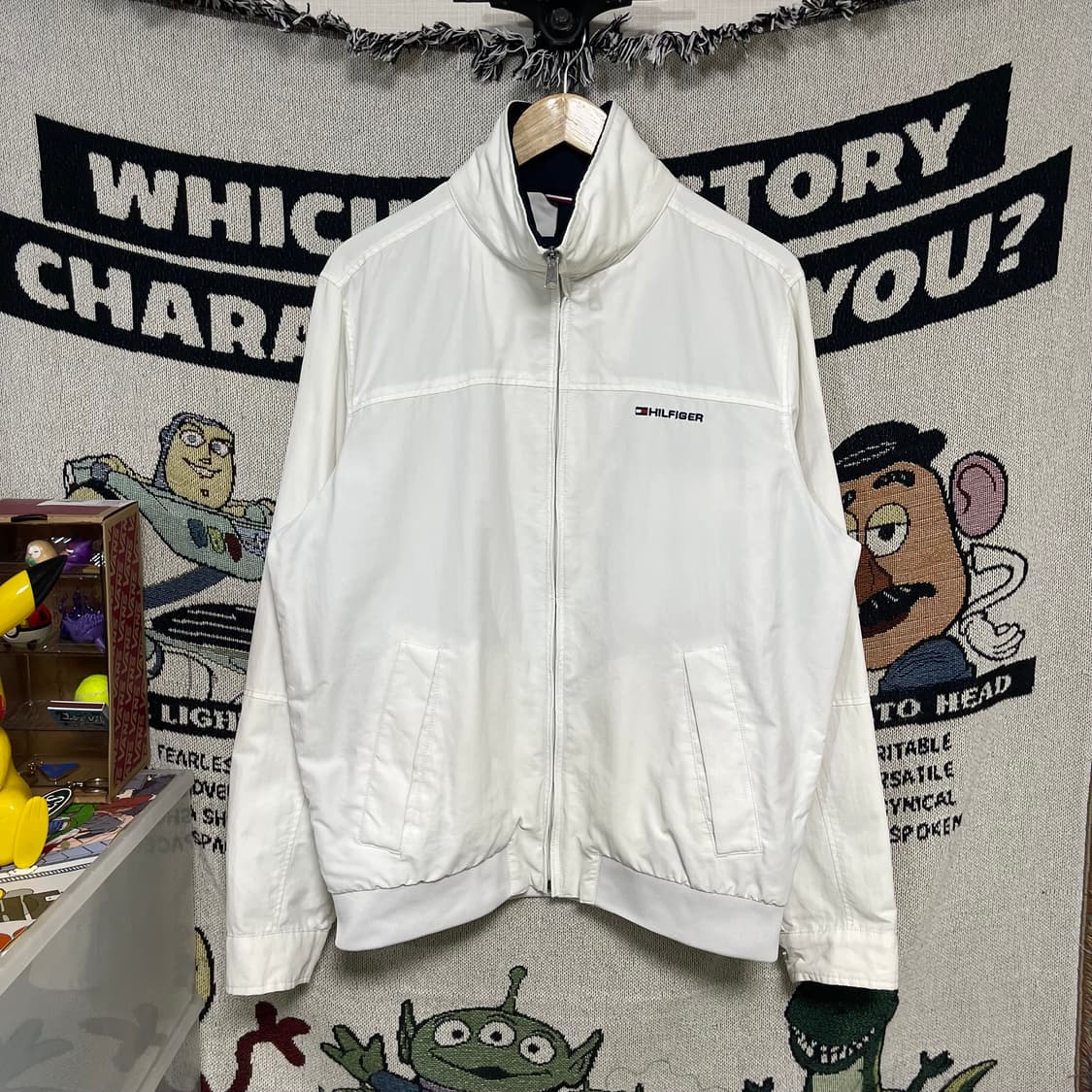 타미힐피거 화이트 블루종 바람막이 상품이미지2