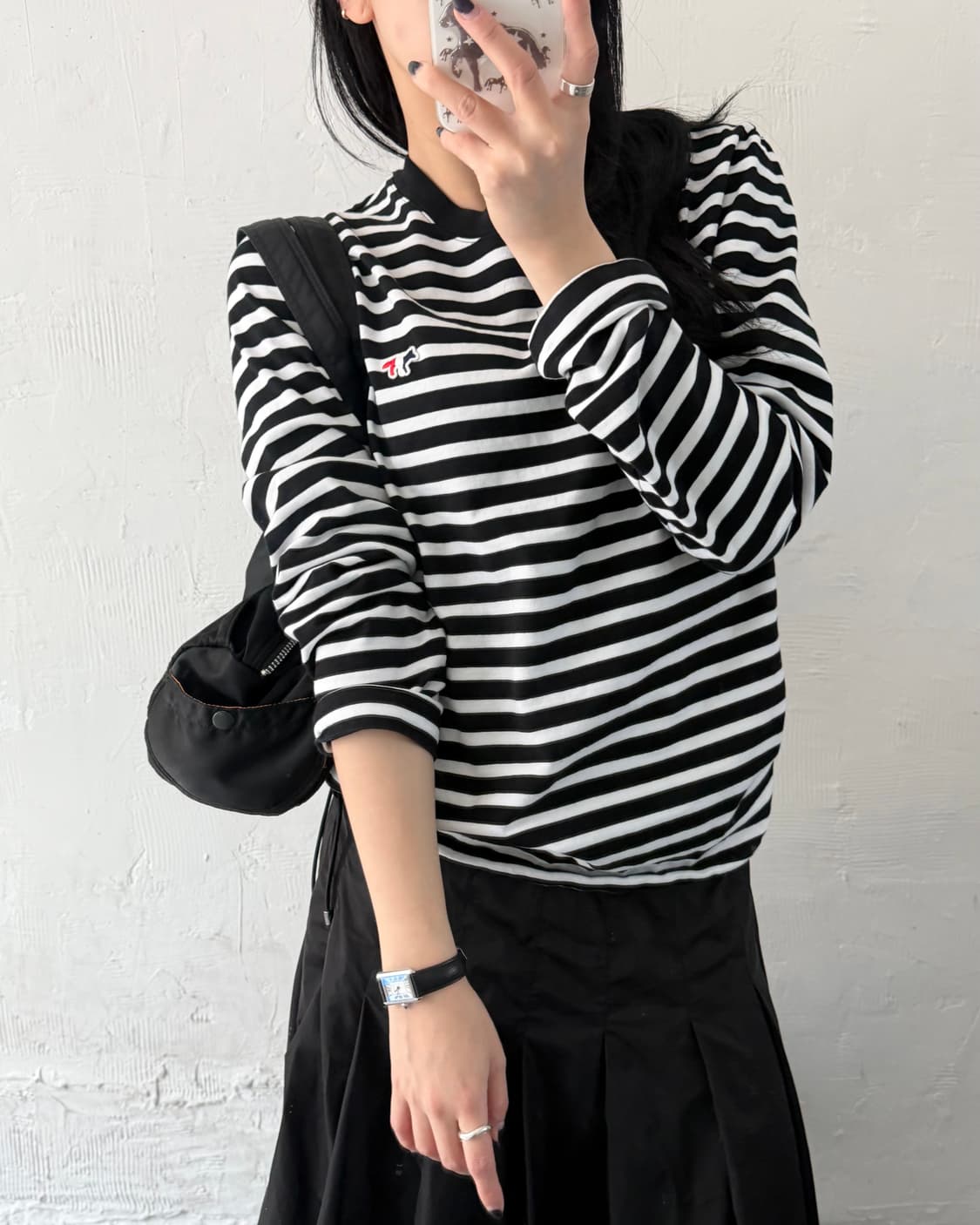 Maison Kitsune 메종키츠네 트리컬러폭스 단가라 슬리브 상품이미지1