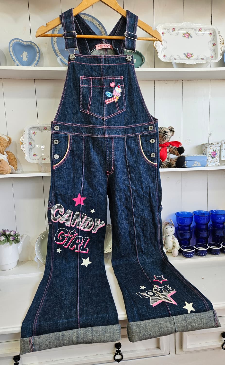 메조피아노(mezzo piano) 데님 오버롤 점프수트 상품이미지2