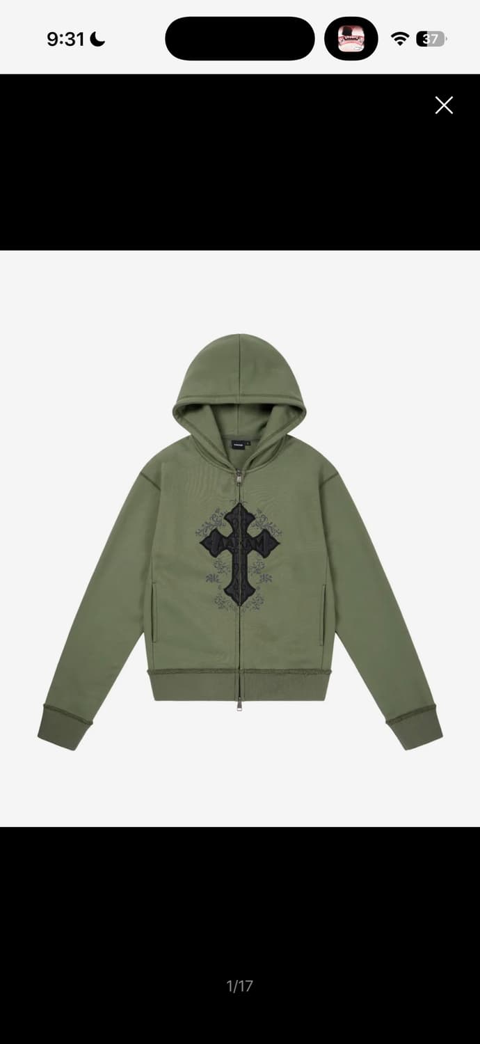 AAKAM 후드집업 (카키) 사이즈2  상품이미지4