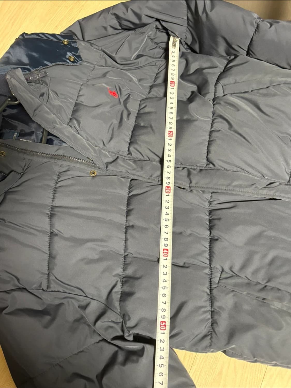 폴로 네이비 후드 패딩 상품이미지2