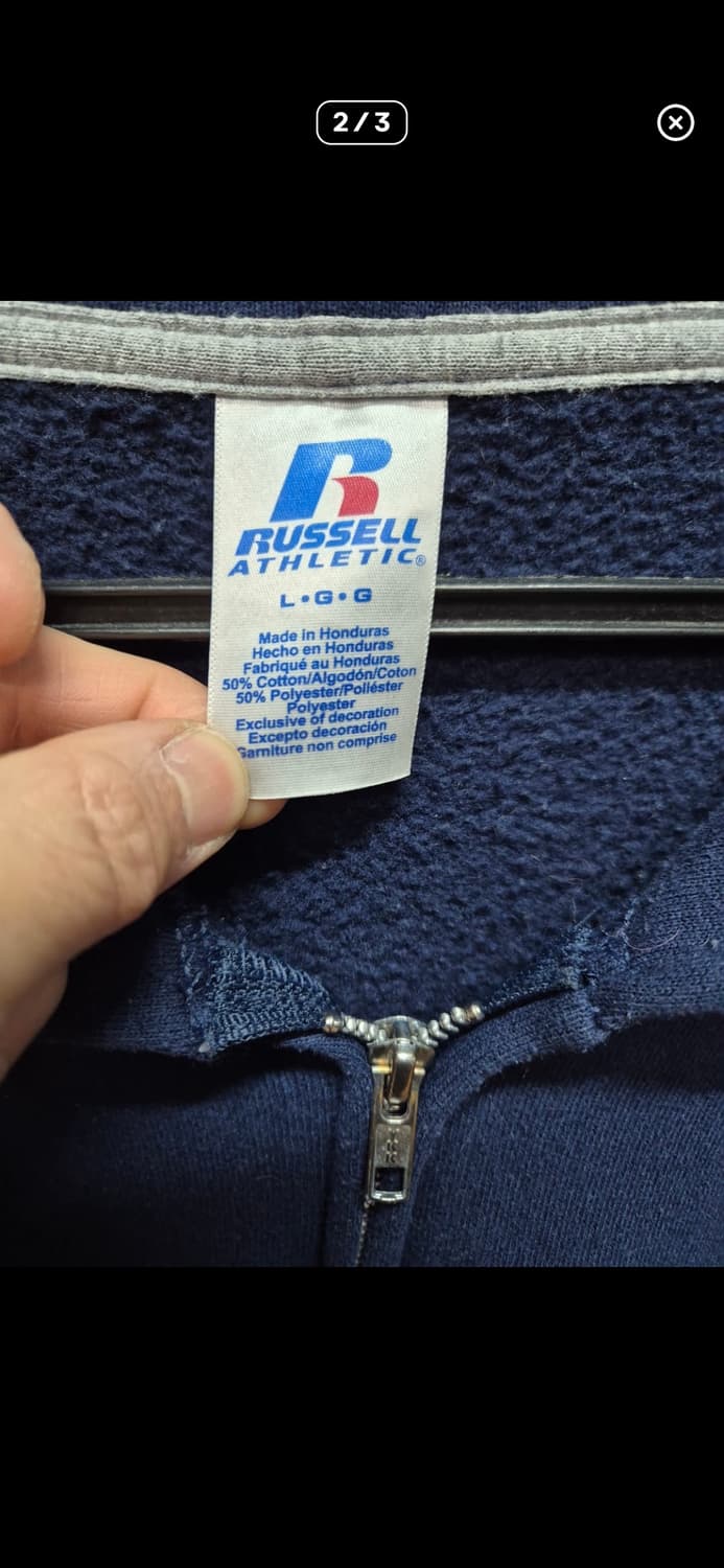 [L] 러셀애슬래틱 후드집업 네이비 상품이미지3