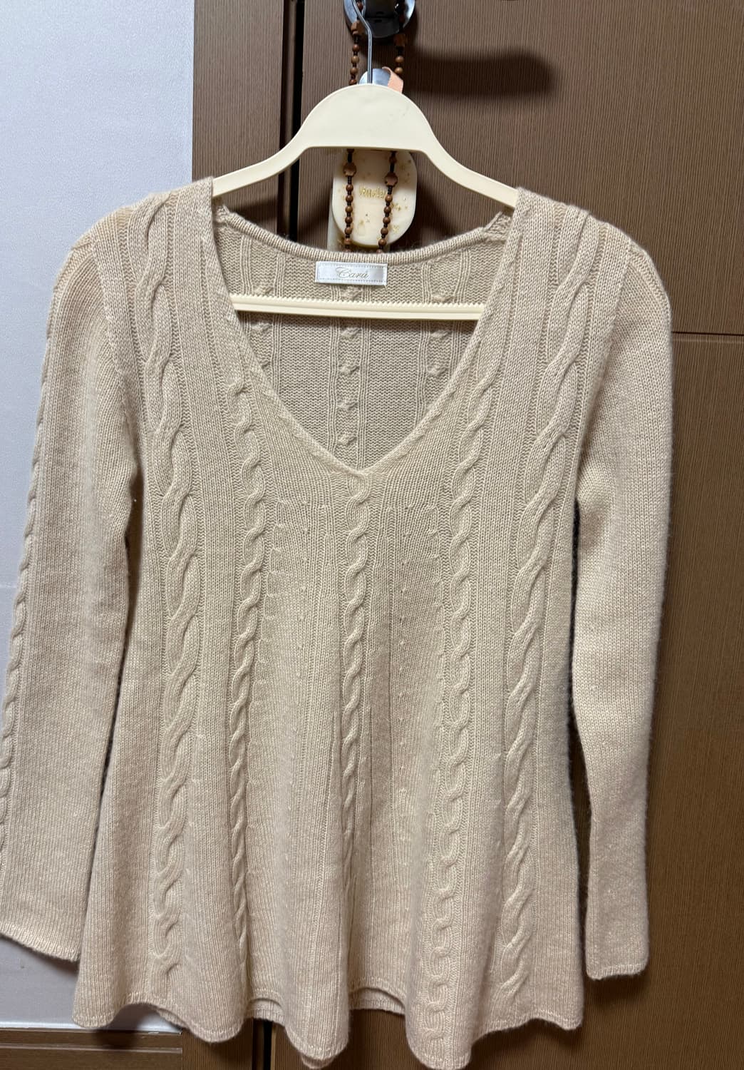 [M]빈티지 캐시미어 베이지 니트 상품이미지2