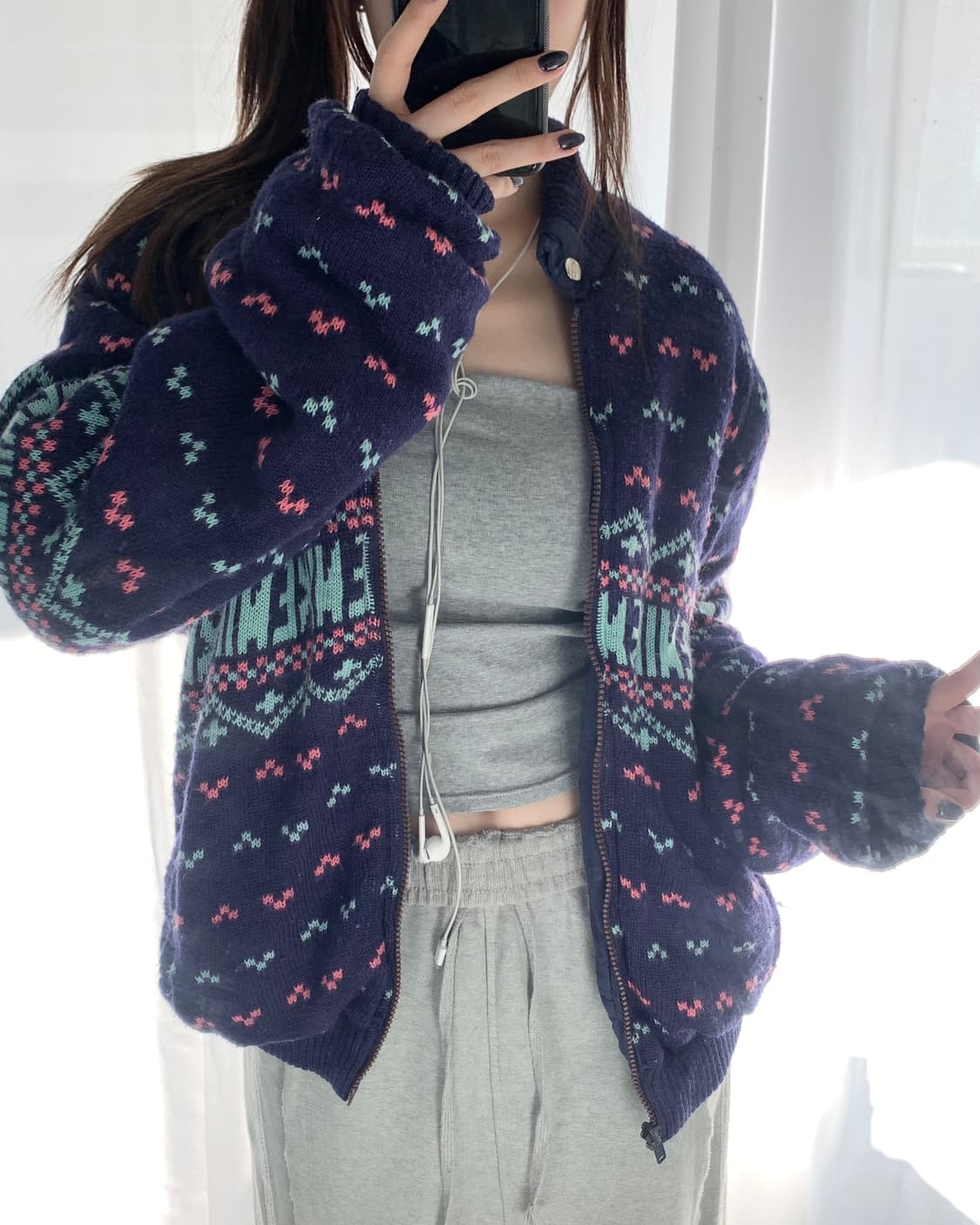 Nike 나이키 노르딕 리버시블 양면 니트 자켓 상품이미지9