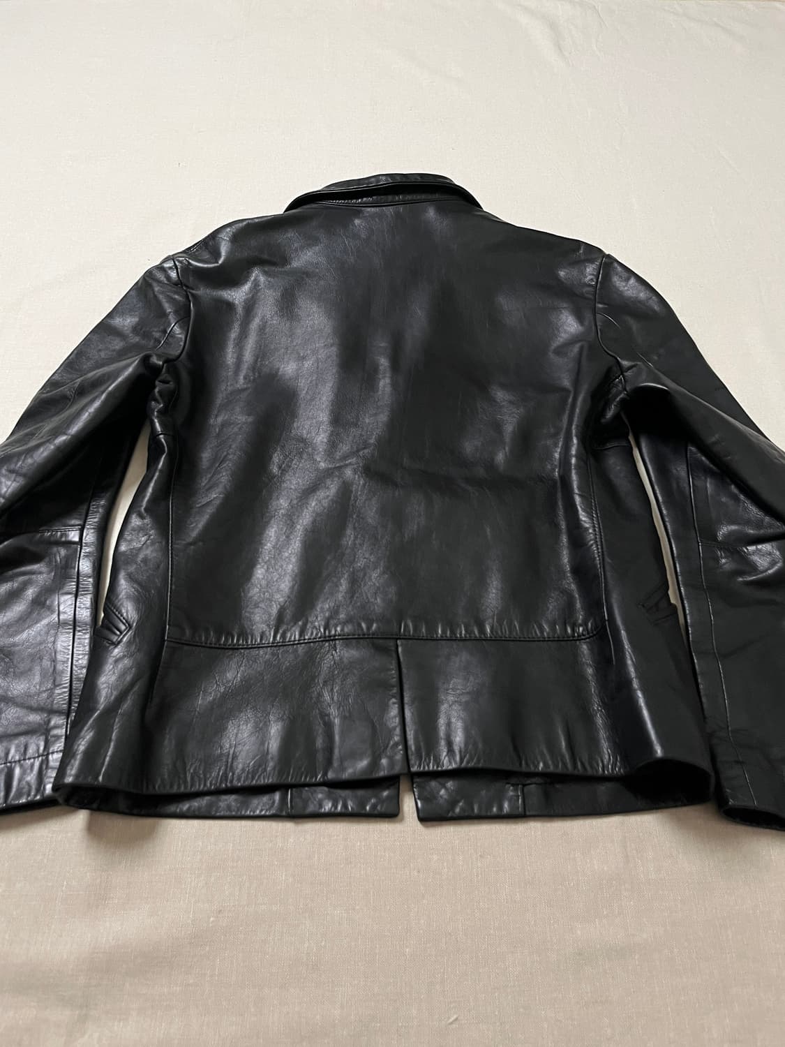요지야마모토 큐어레더 테일러드자켓 yohji yamamoto 상품이미지4