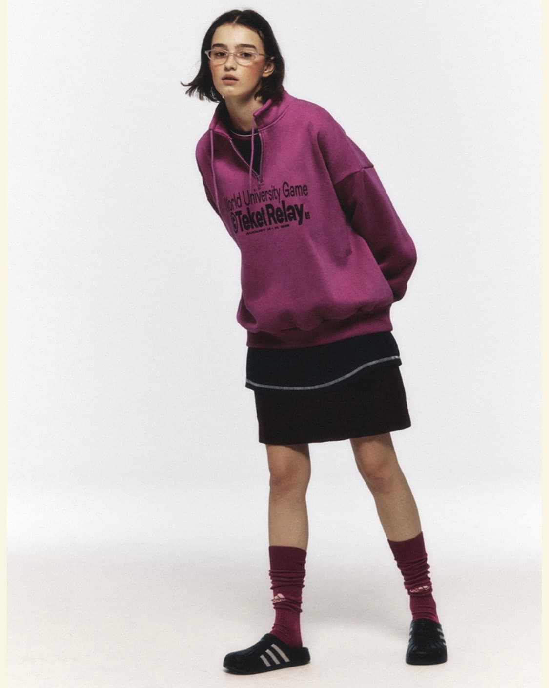 Teket💖 테켓 하프 집업 후드 집업 맨투맨 상품이미지3