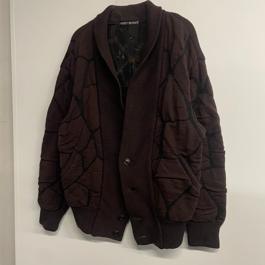 이세이미야케 주름가공 울 가디건 상품이미지3