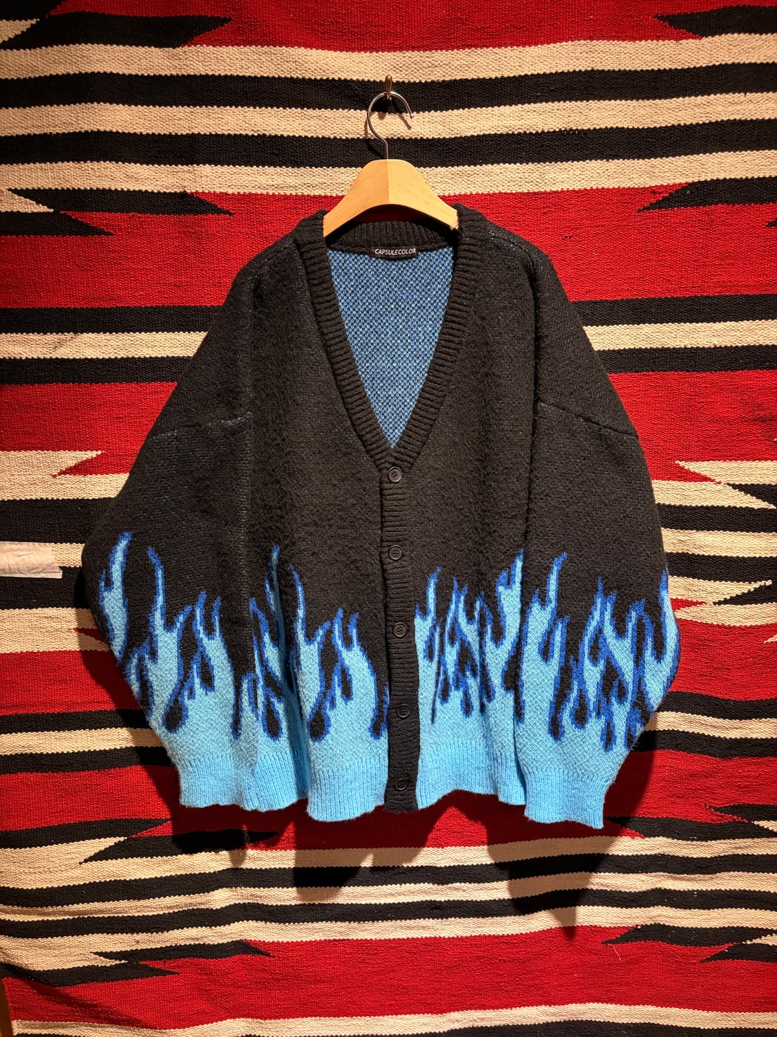 Big size flame gardigan / 바이커 플레임 가디건 상품이미지1