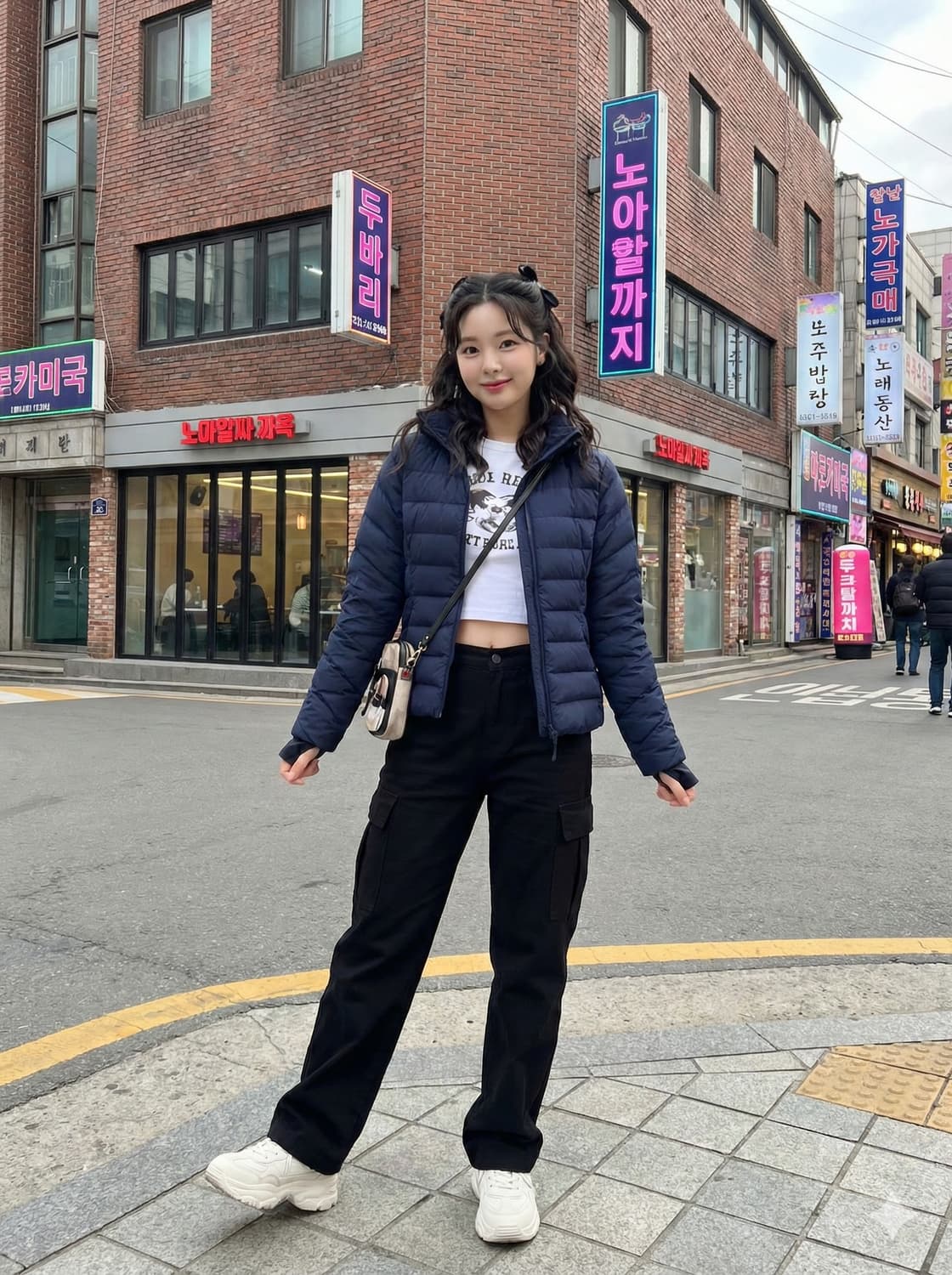 안다르(andar) 올데이 구스다운 슬림핏 패딩 상품이미지1