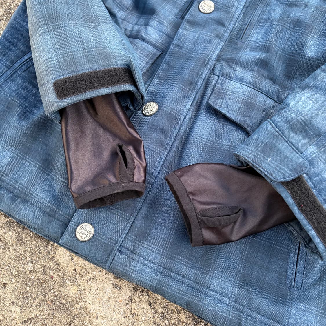 푸조 빈티지 체크 필드 자켓 M 상품이미지8