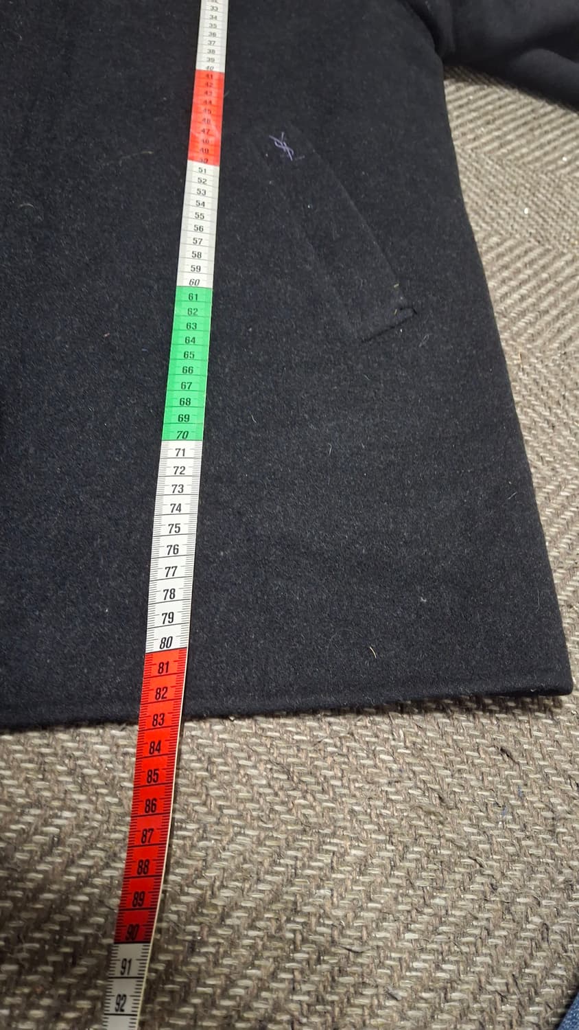 YSL)입생로랑 캐시미어 블랙 코트 상품이미지10