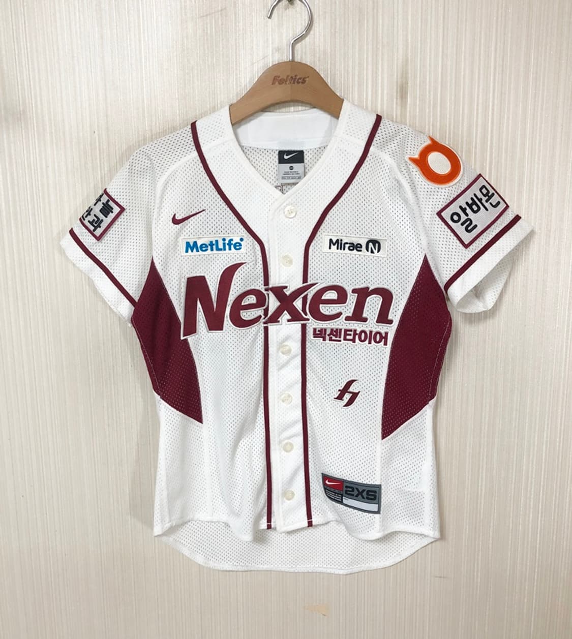 KBO 나이키 넥센(키움)히어로즈 홈유니폼 XXS(80) #14 서건창 상품이미지1