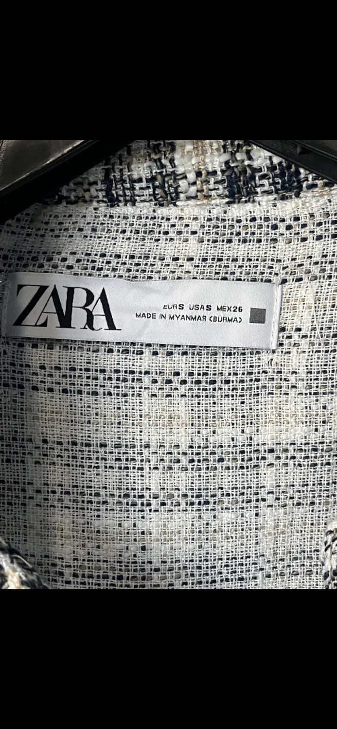 자라 체크 셔츠 자켓 상품이미지2