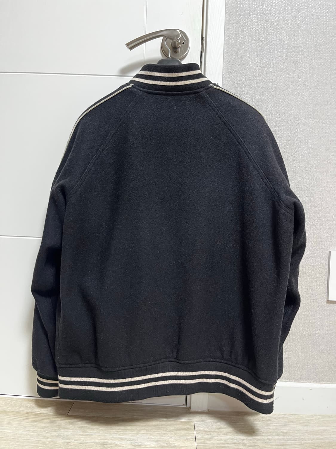 [L] 슈프림 17FW 플레이보이 바시티 자켓 블랙 상품이미지2