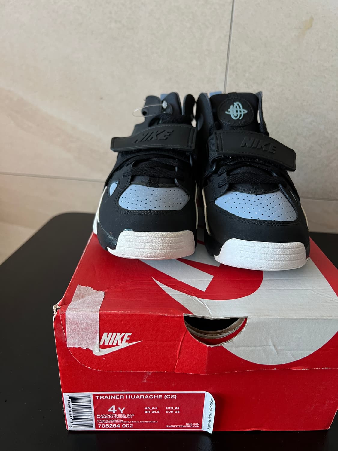 [230] 나이키 에어 트레이너 허라취 검흰 블루 새제품 박스포함 705 상품이미지7