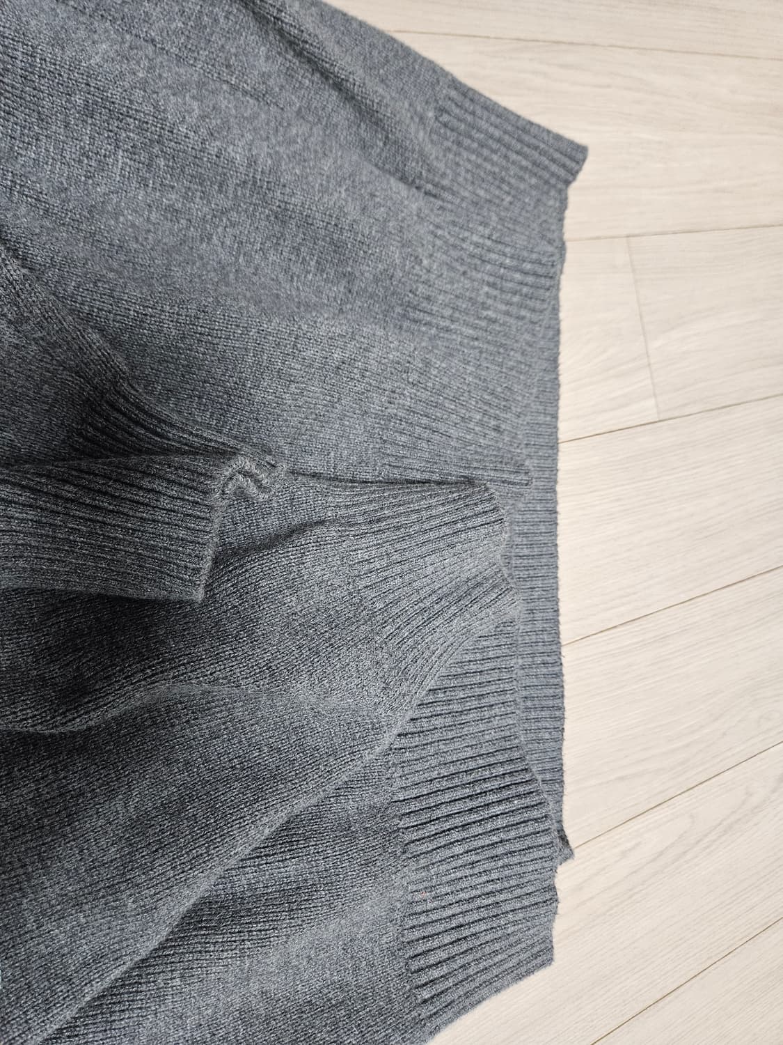 더니트컴퍼니스토커즈 엘보패치니트 민트그레이 상품이미지2