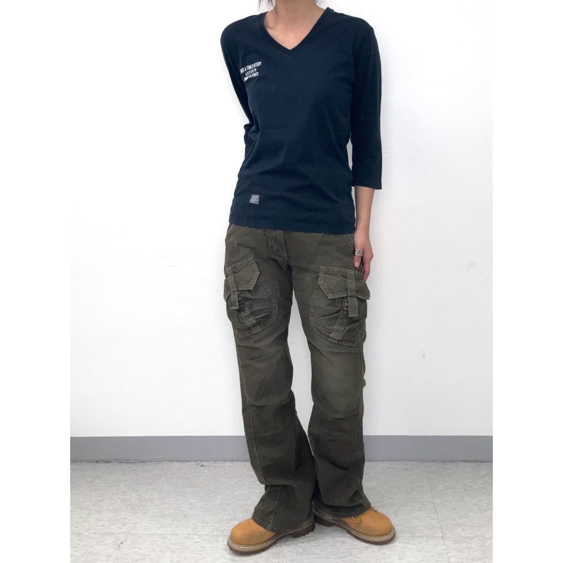 빈티지 펑크 블랙 반팔 상품이미지2