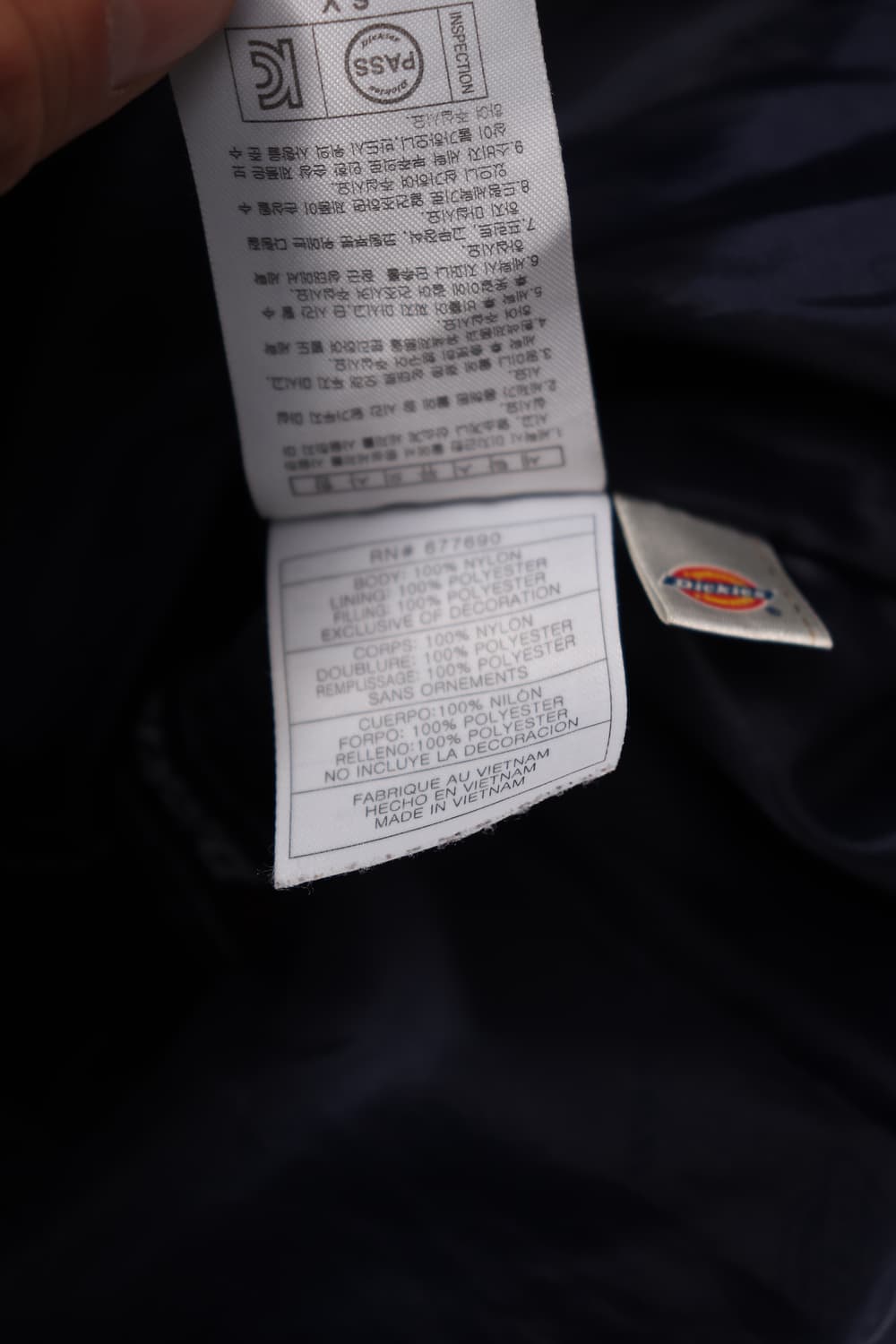 DICKIES 네이비 푸퍼 패딩 점퍼 size L 상품이미지7