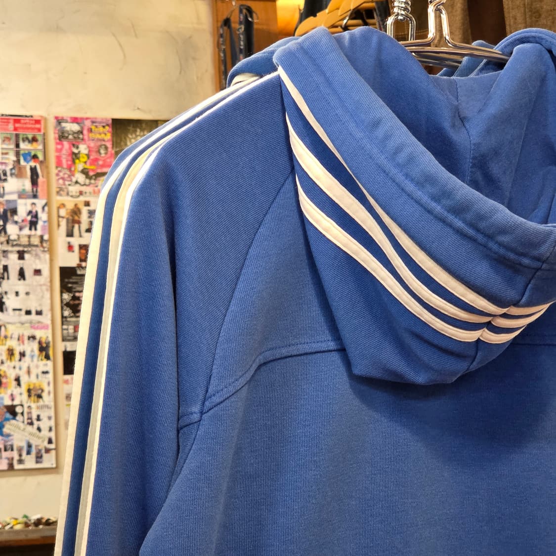 아디다스 블루 사이드 라인 후드집업 상품이미지7