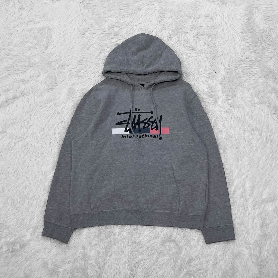 스투시 인터네셔널 후드티 그레이 상품이미지2