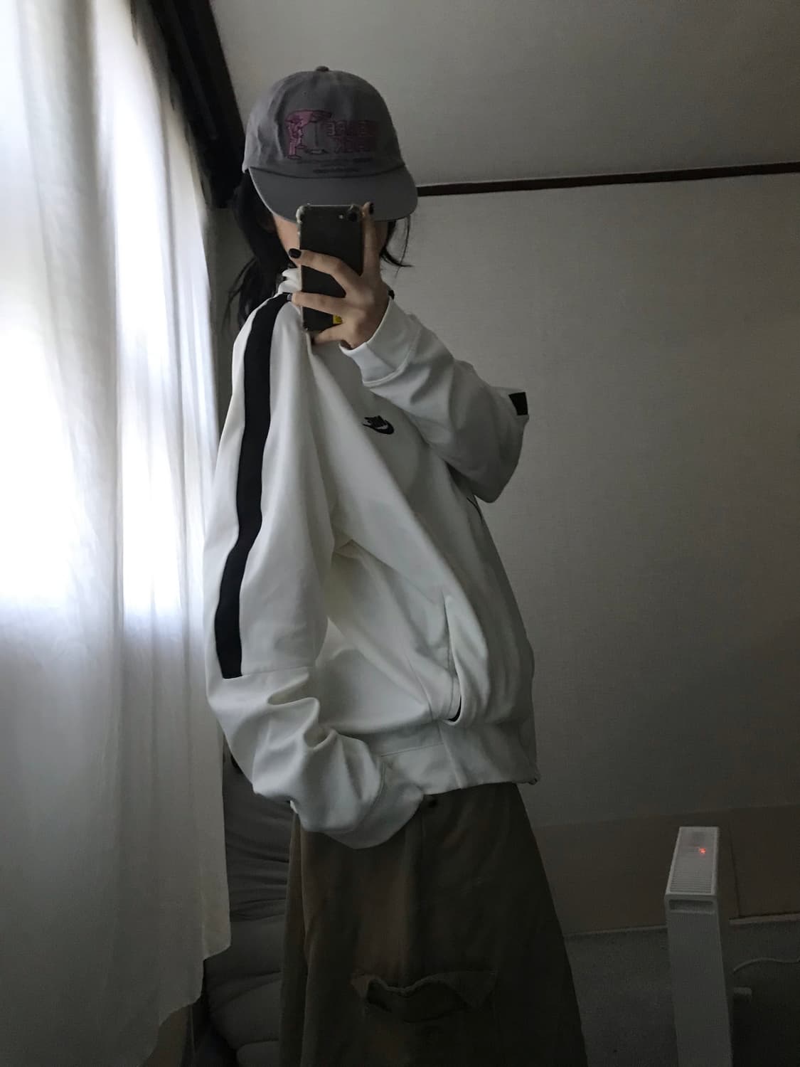 나이키 화이트 오버핏 져지 상품이미지4