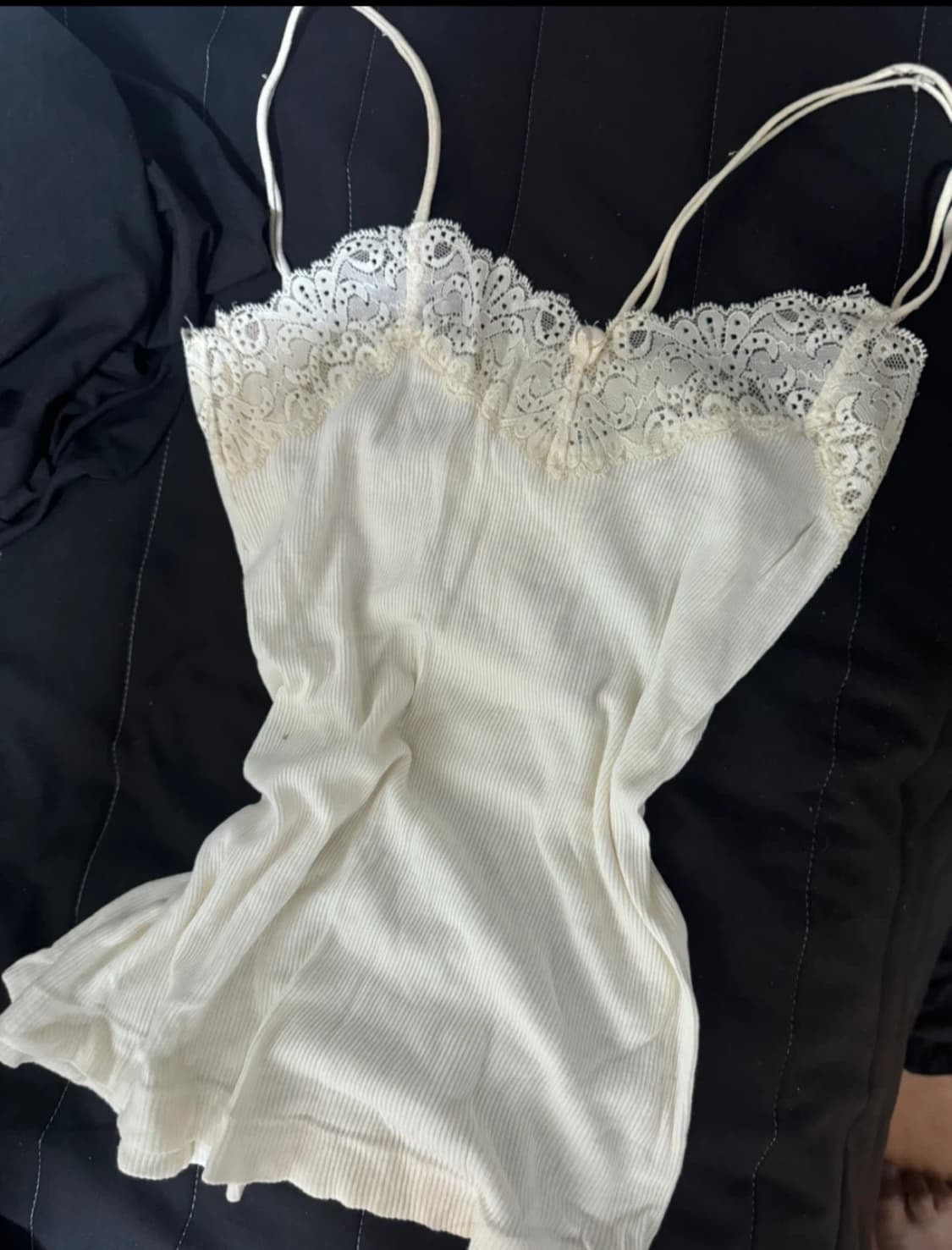 히메갸루 빈티지 장미 레이스 나시 상품이미지1