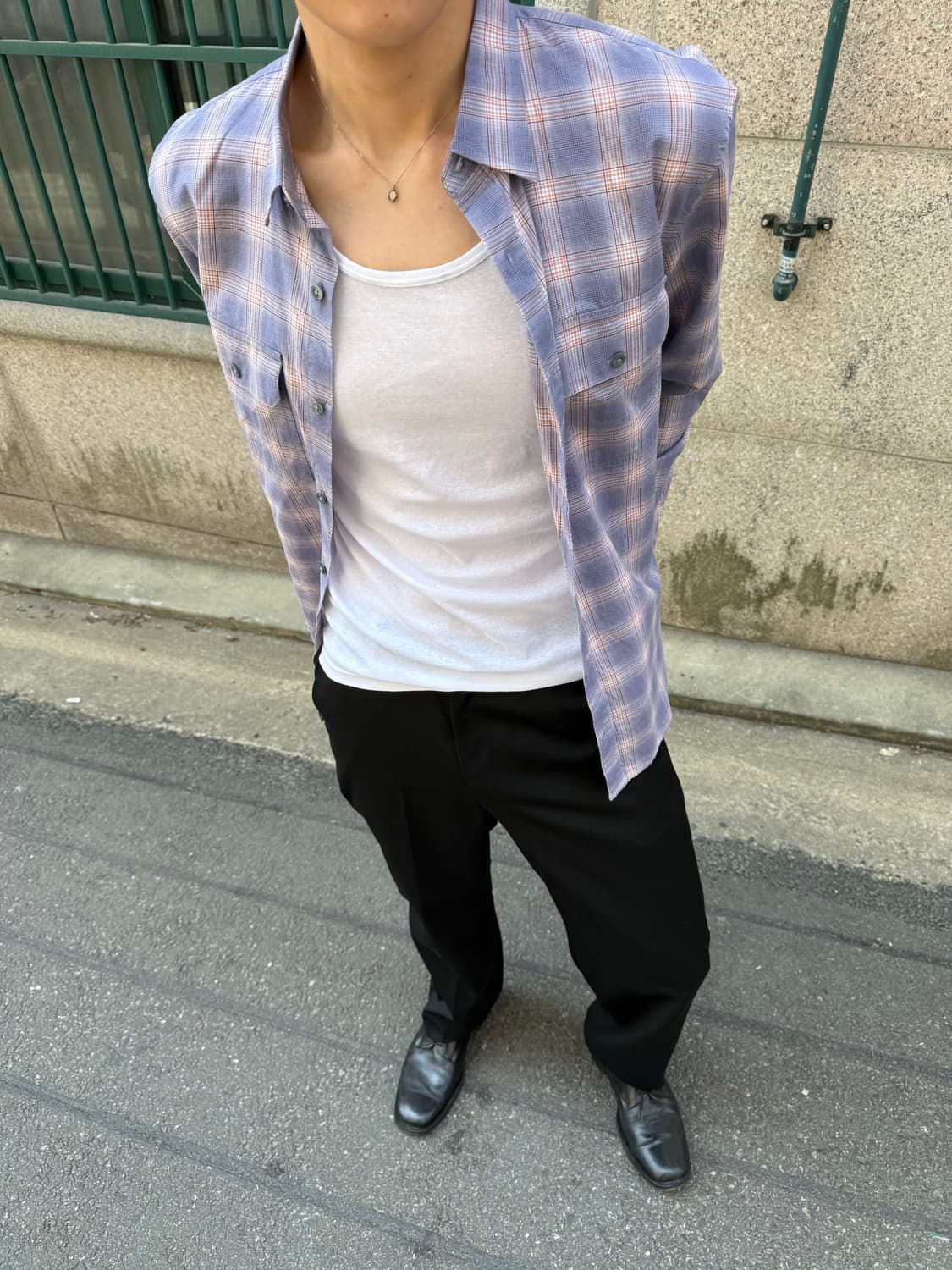 00s Armani Exchange double pocket shirt 상품이미지1