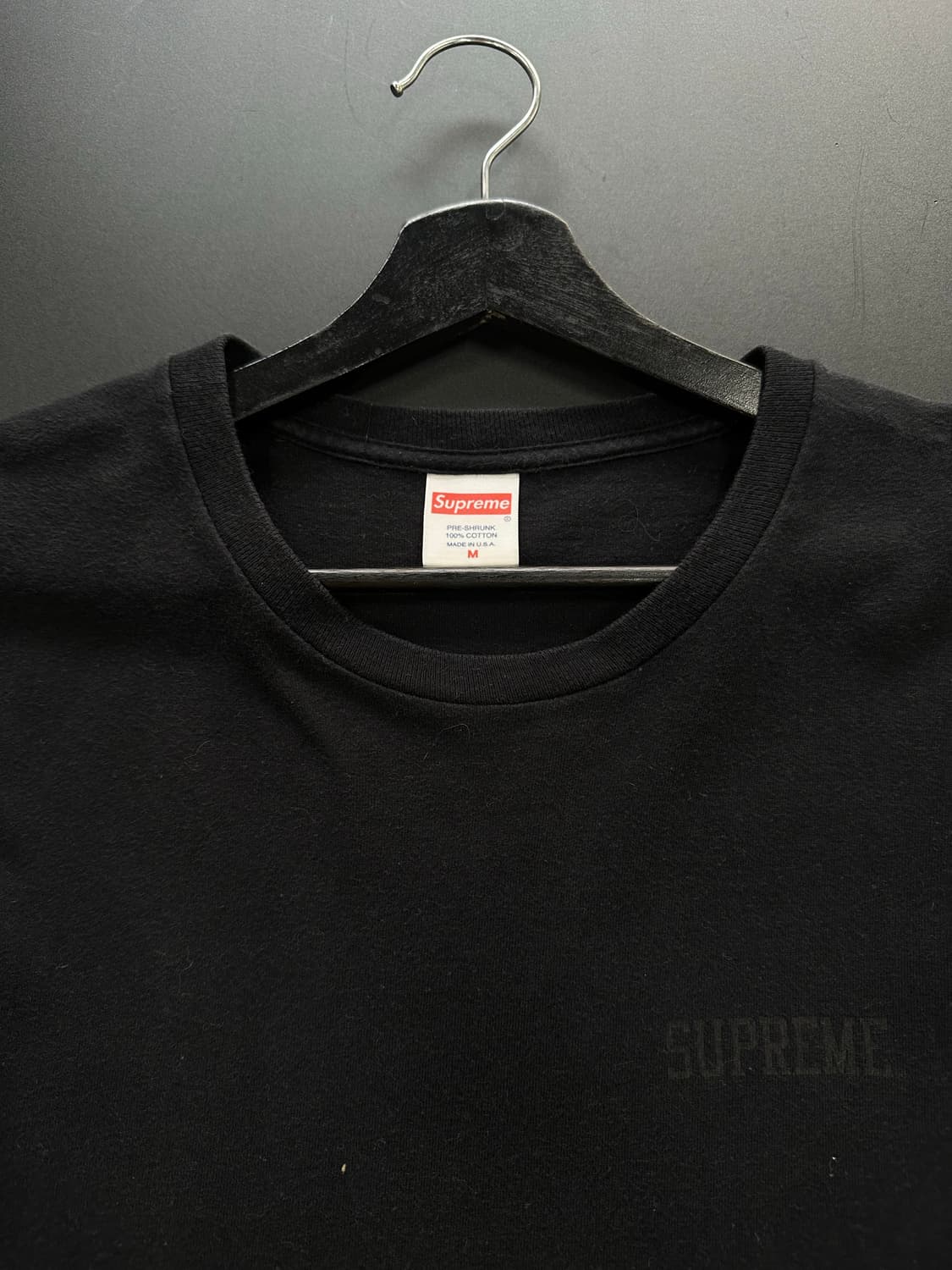 슈프림x블랙사바스 16 S/S 레터링 롱슬리브 긴팔티 블랙 상품이미지8