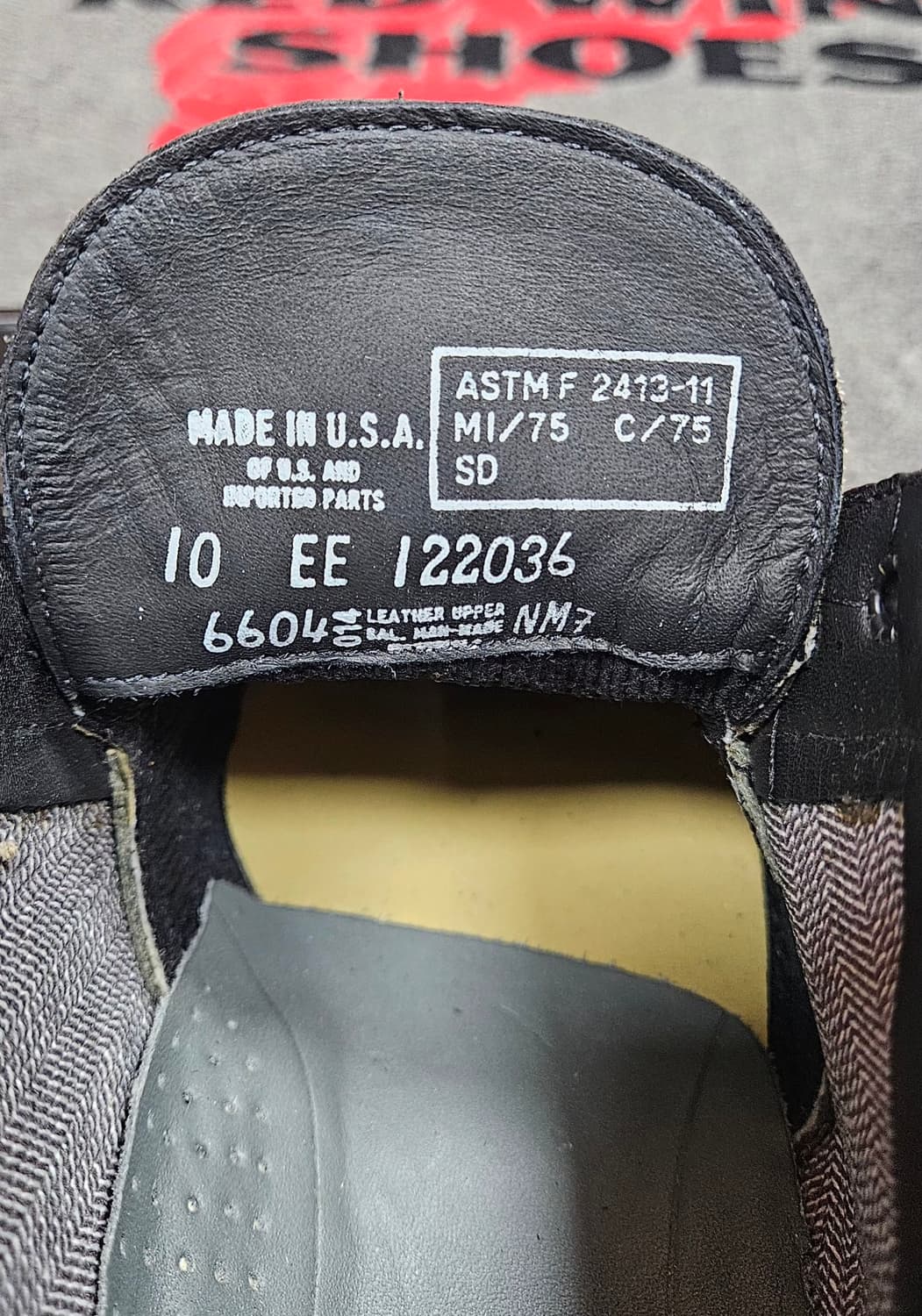 레드윙 4인치 옥스포드 안전화 6604, 사이즈 US10EE(280mm) 상품이미지8