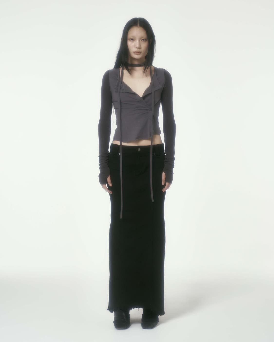 Bonnae Washed denim skirt 상품이미지1