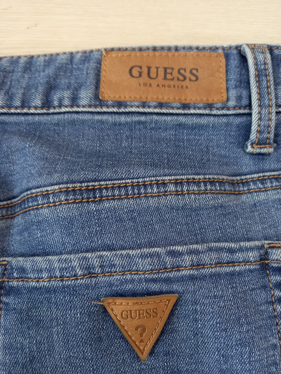 30 GUESS 약기모 데미지워싱 스판 슬림일자진 30-204 상품이미지5