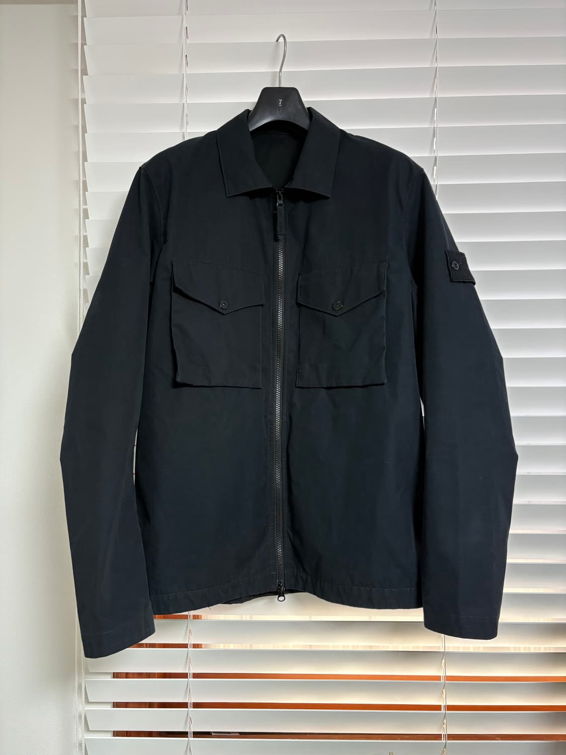 스톤아일랜드 고스트피스 오버셔츠 자켓 블랙 상품이미지1