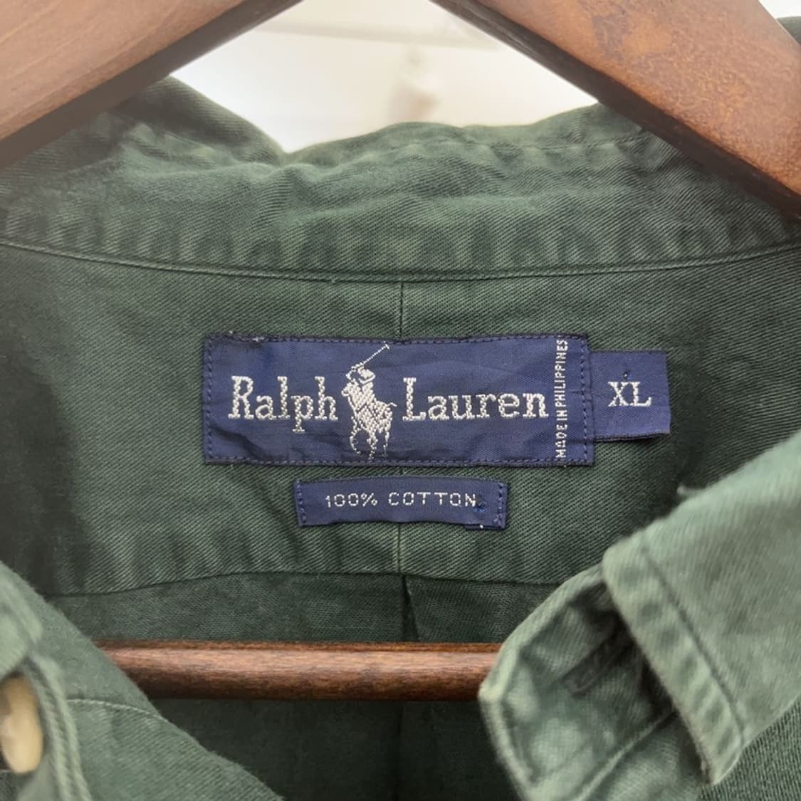 폴로 랄프로렌 딥그린 홀리데이 셔츠 XL C06941 상품이미지5