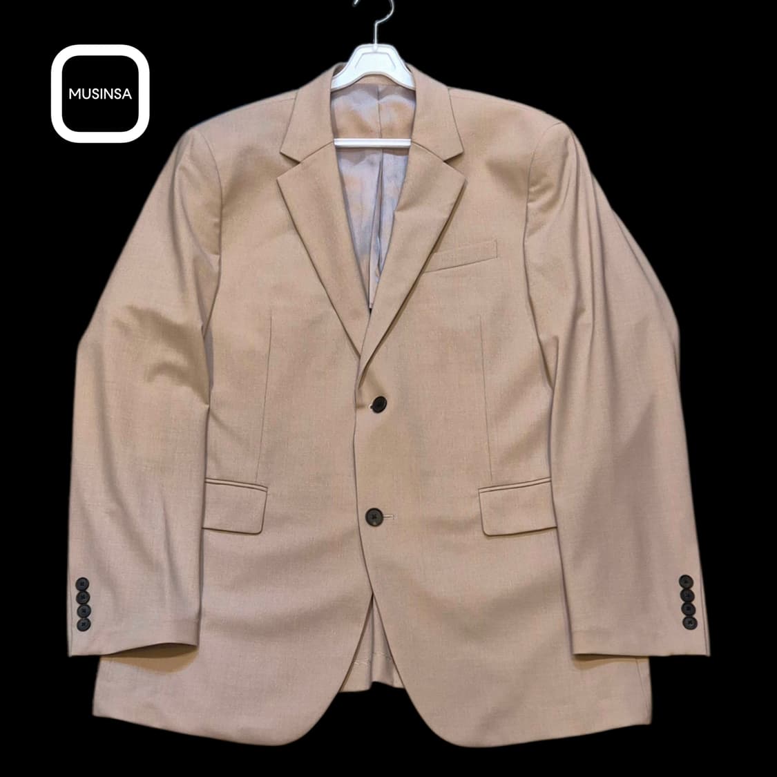 2XL(착샷잇음) 무신사 베이지 린넨 블레이져  상품이미지1