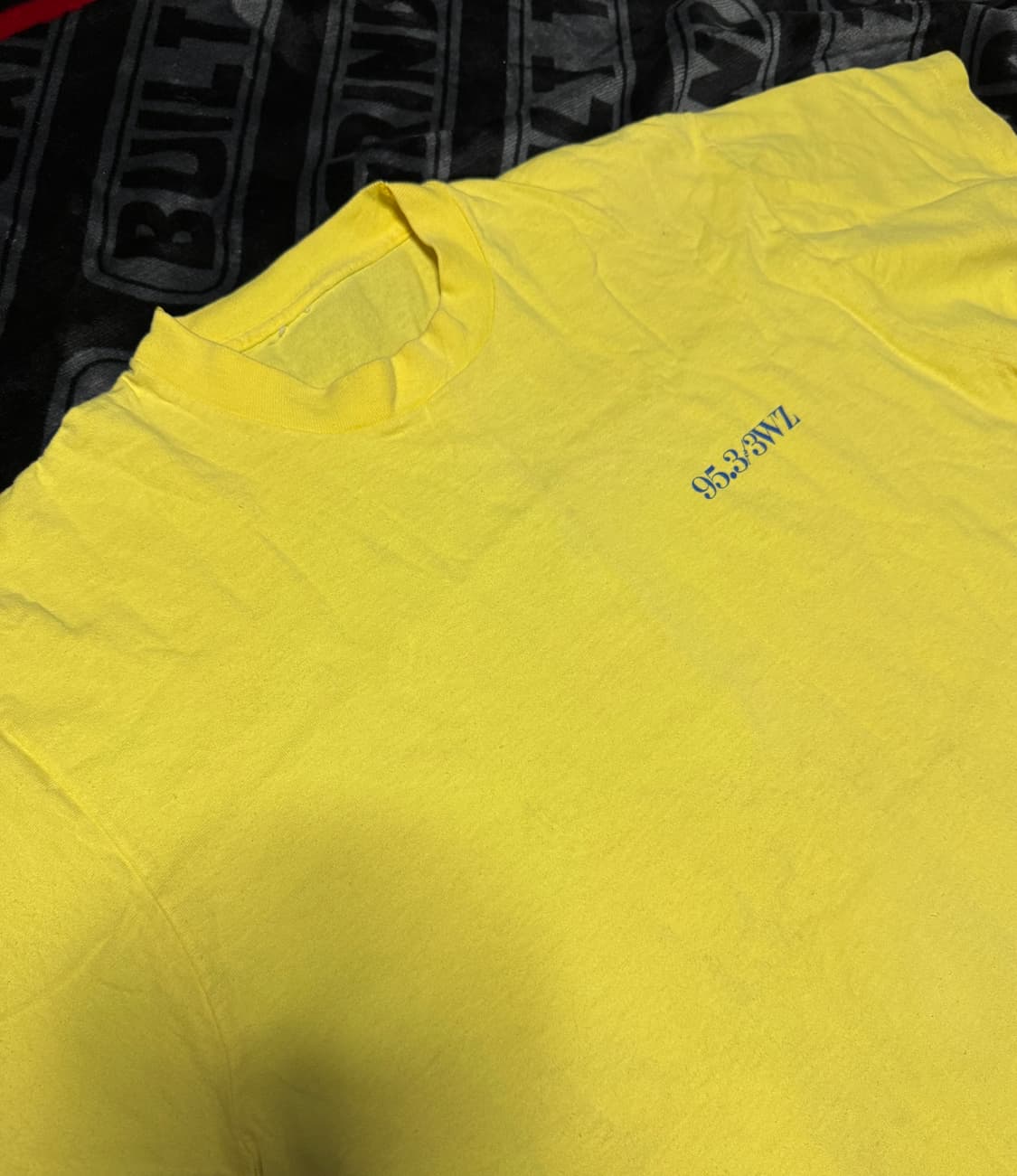 싱글 스티치 티셔츠 옐로우 상품이미지3
