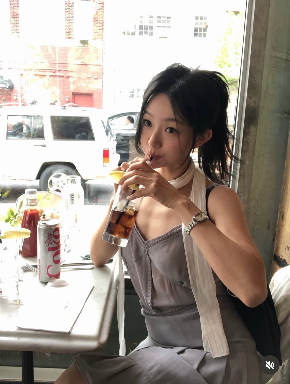 farven 파르벵 블라우스 스커트 셋업 상품이미지2