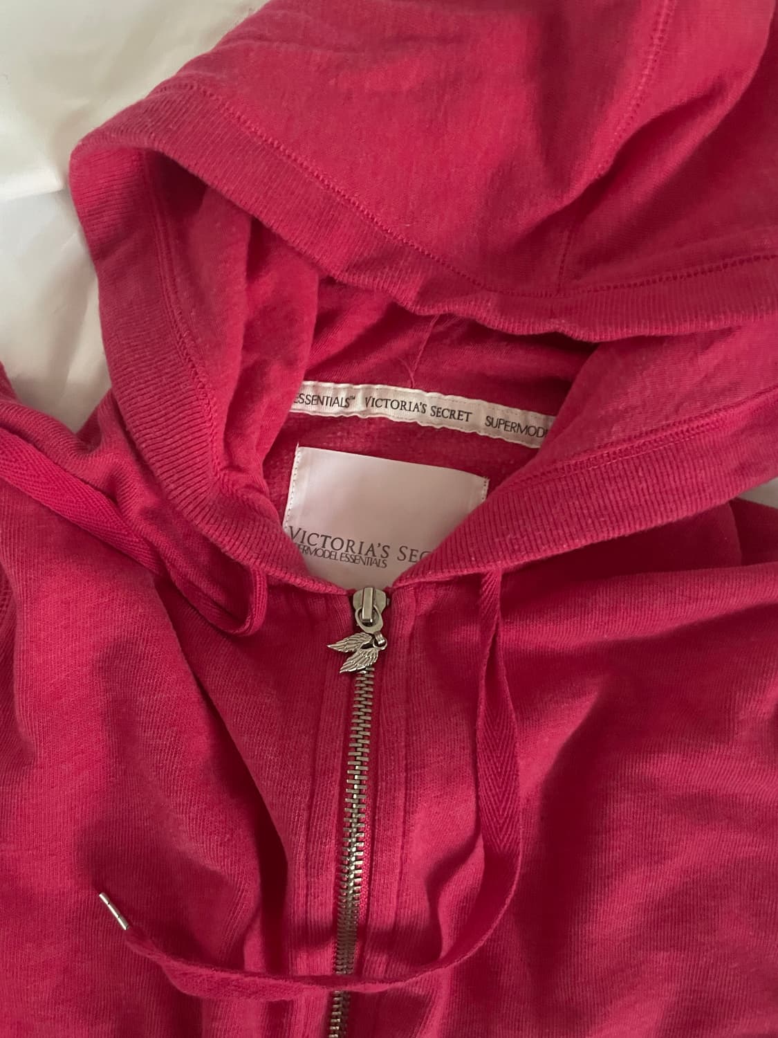 빈티지 빅토리아시크릿 핫핑크 하이틴 날개 갸루 후드집업 상품이미지4