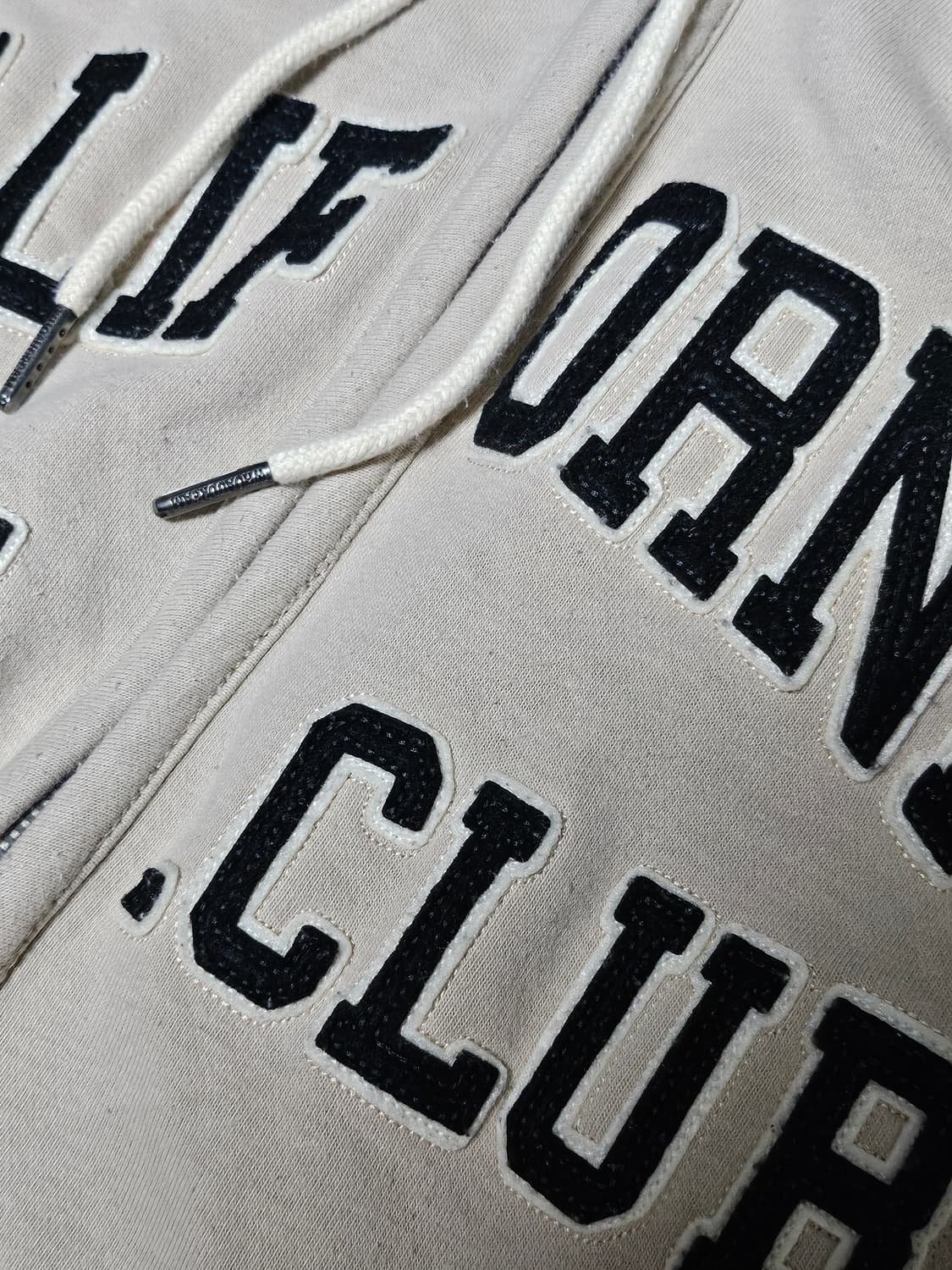 후아유 자수 로고 핀터깔 아방핏  y2k 후드 집업 L 상품이미지2