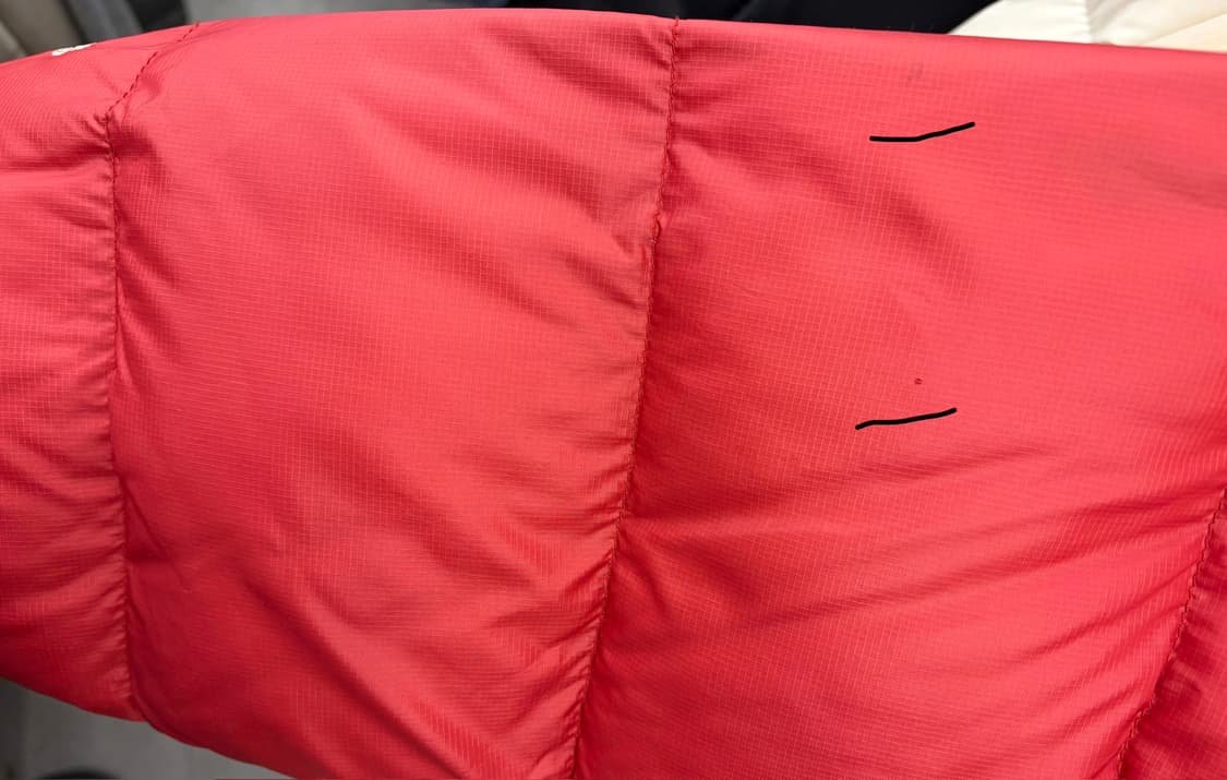 [XL]노스페이스 700 눕시 패딩 레드/블랙 상품이미지8