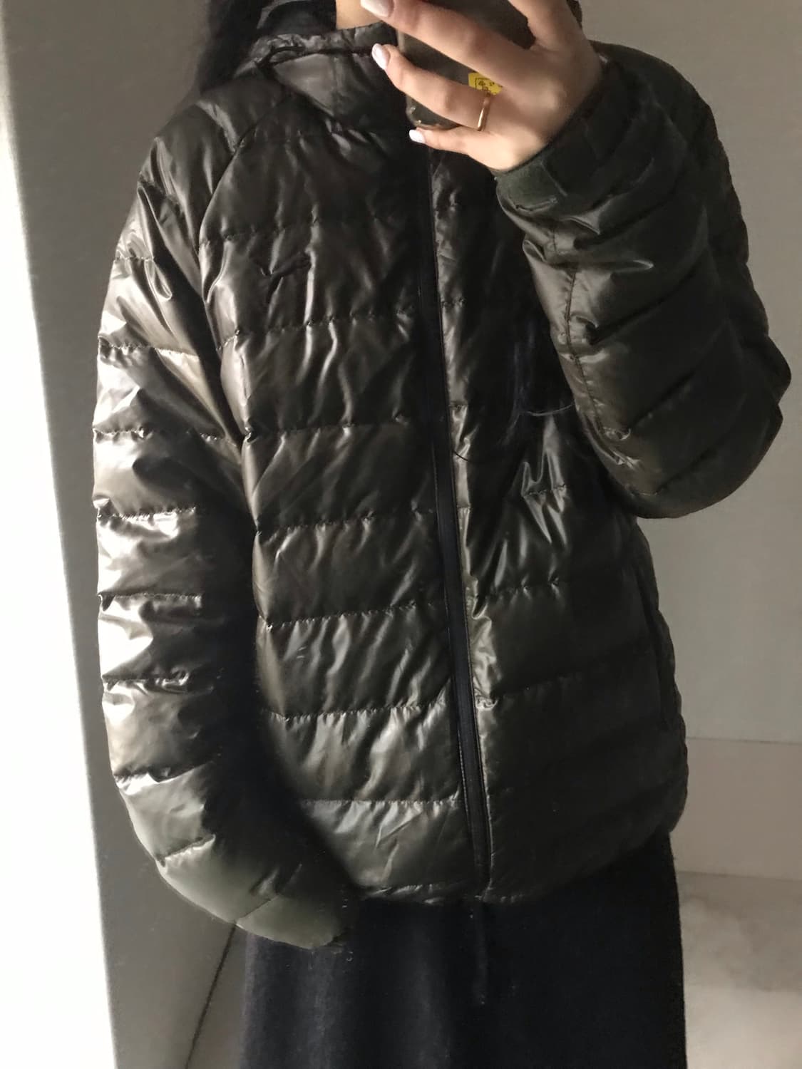 퓨마 카키 경량패딩 상품이미지2